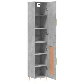 vidaXL Highboard Highboard Betongrau 34,5x34x180 cm Spanplatte