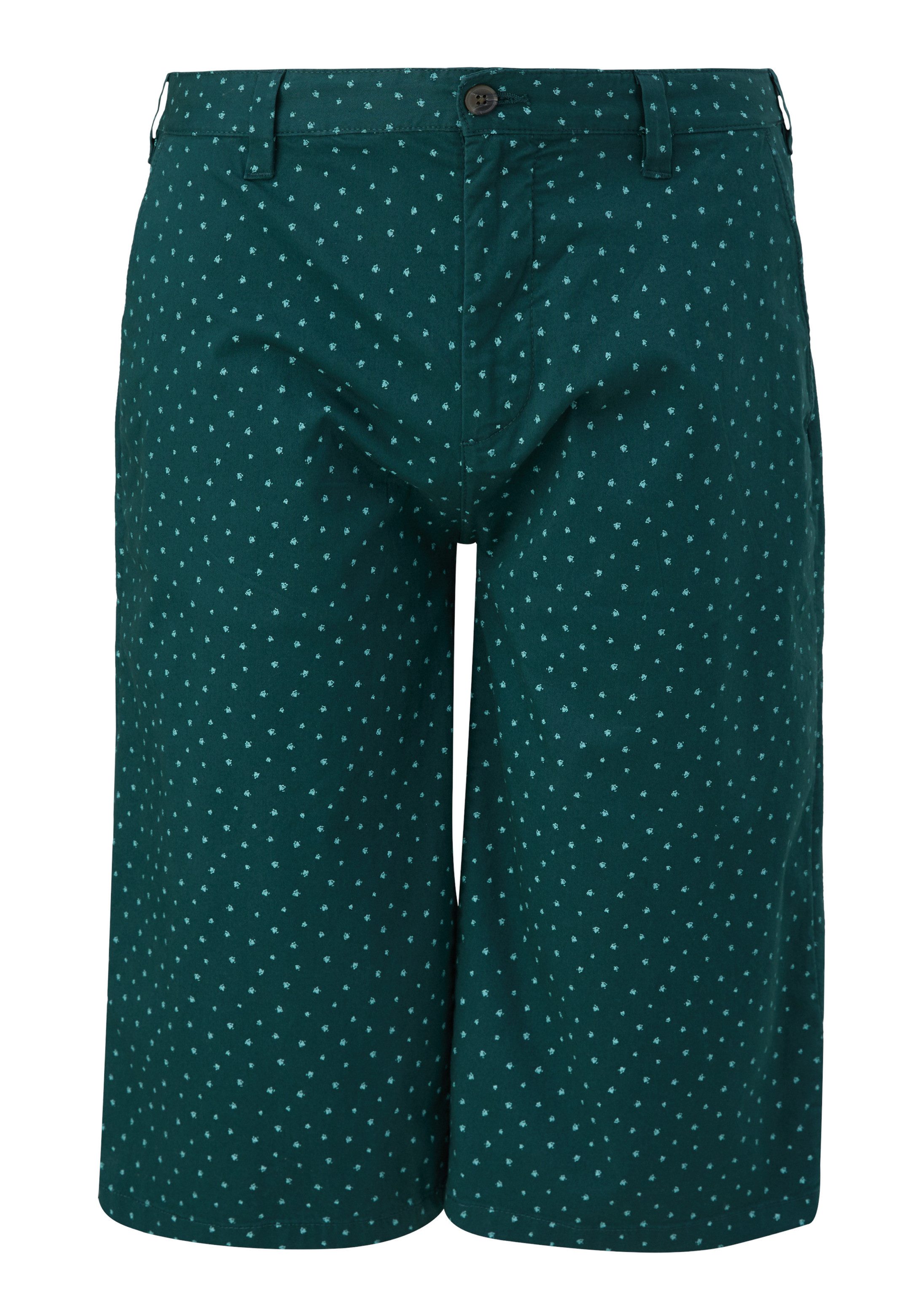 s.Oliver Shorts Hose DETROIT Slim: Bermuda mit Allover-Print