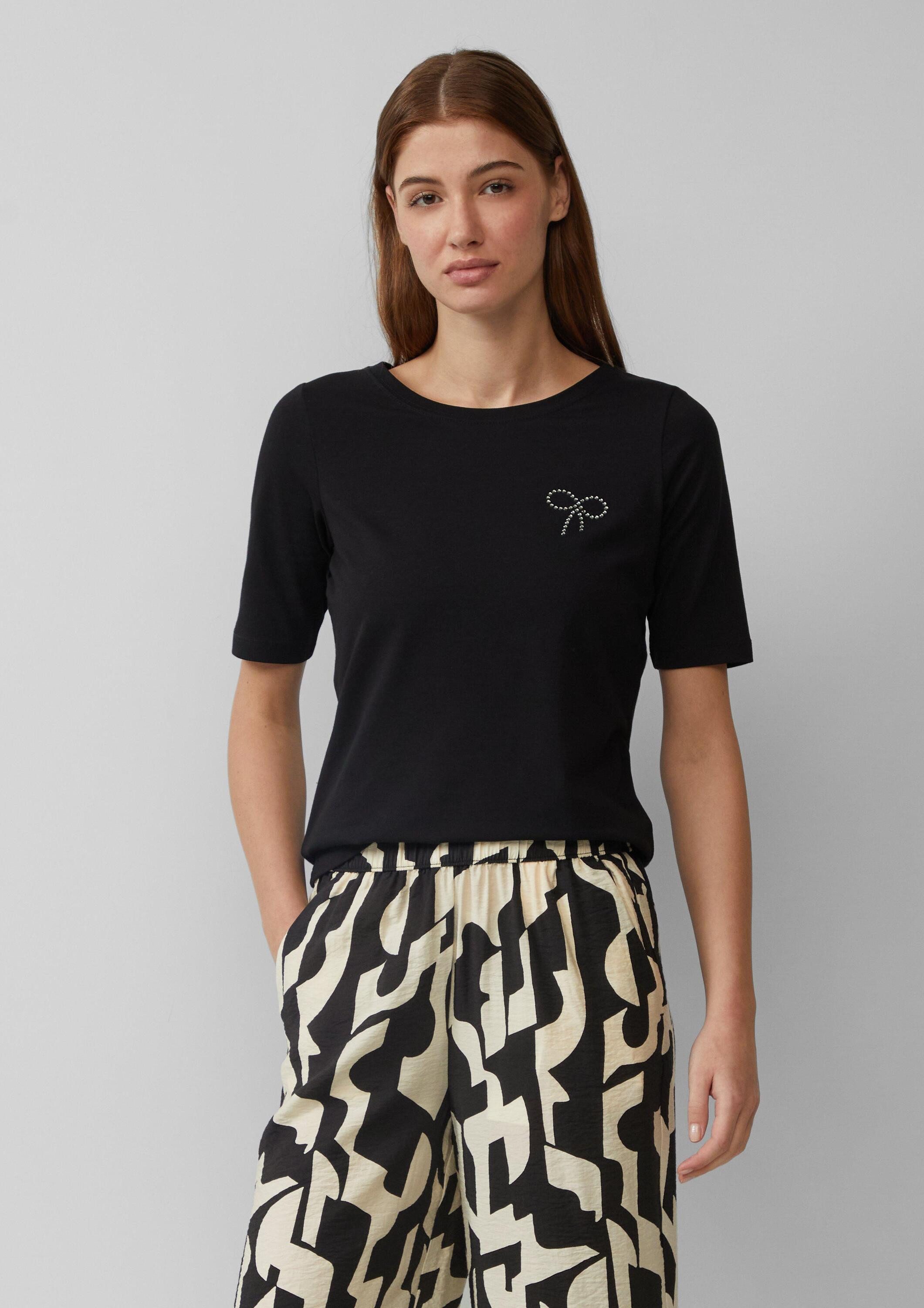 s.Oliver Culotte Hose Strukturierte Culotte mit Elastikbund und Eingrifftaschen