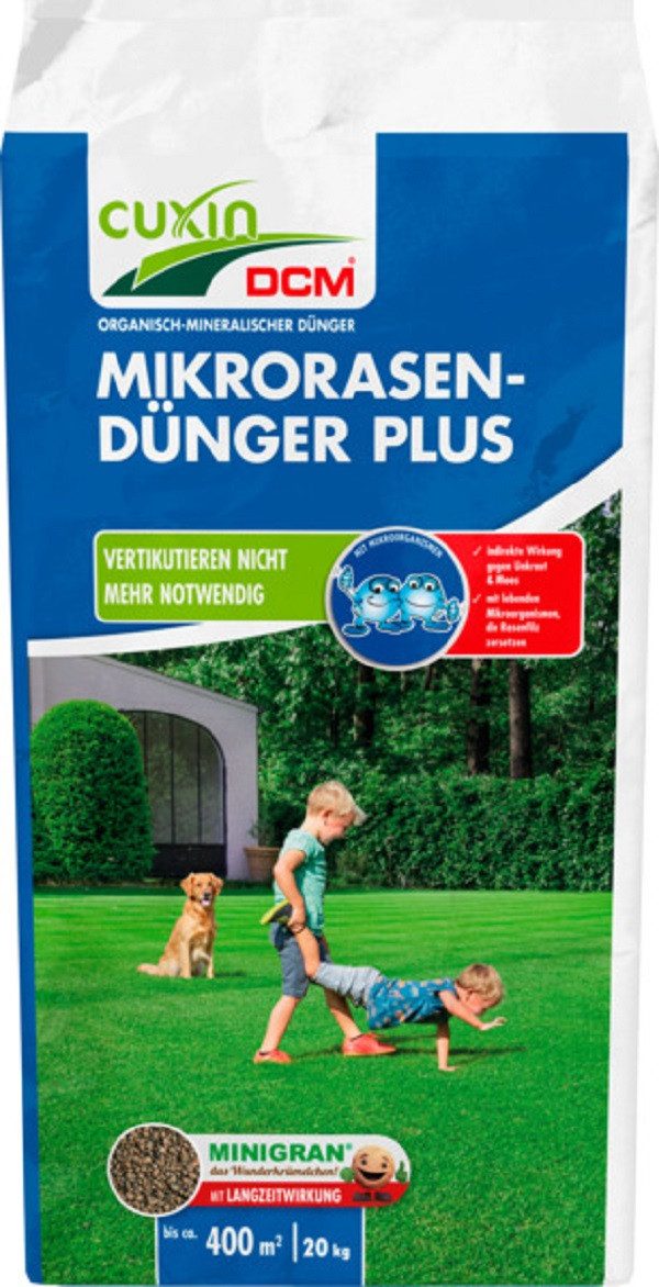 Cuxin DCM Rasendünger DCM Rasendünger Mikro Plus - 20 KG für 400 qm