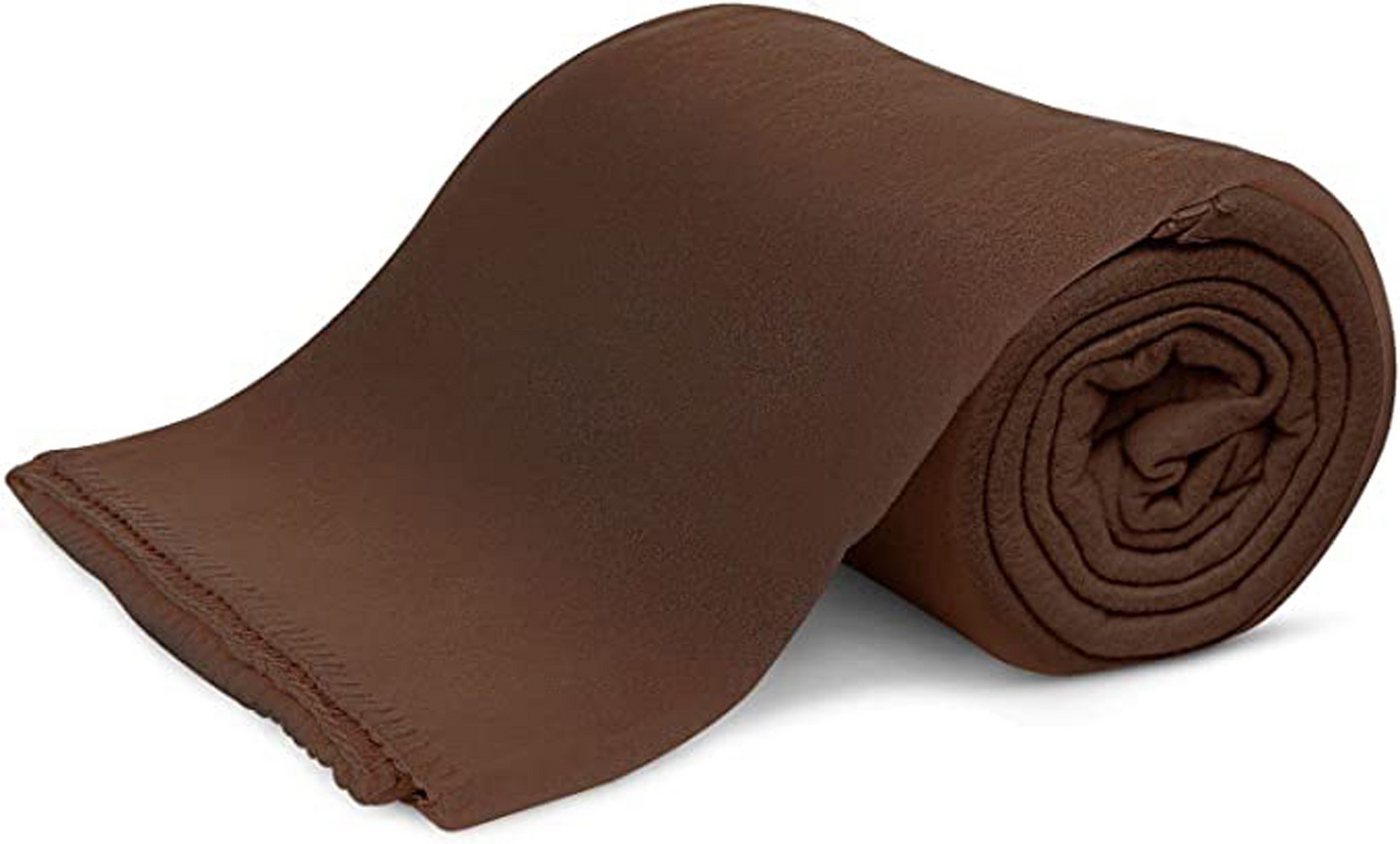 Wohndecke Polar-Fleece mit Antipilling, ca. 420g, 130x160 cm, KiGATEX, Ziersticheinfassung