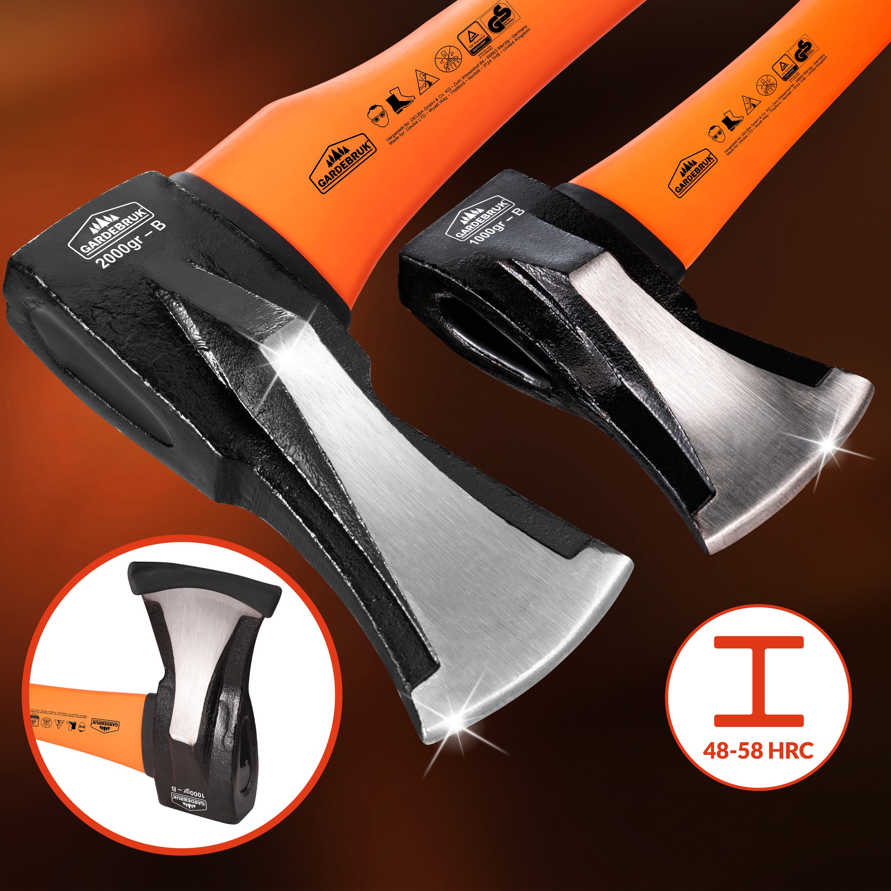 Gardebruk Axt, Beil Set ergonomischer Handgriff günstig online kaufen