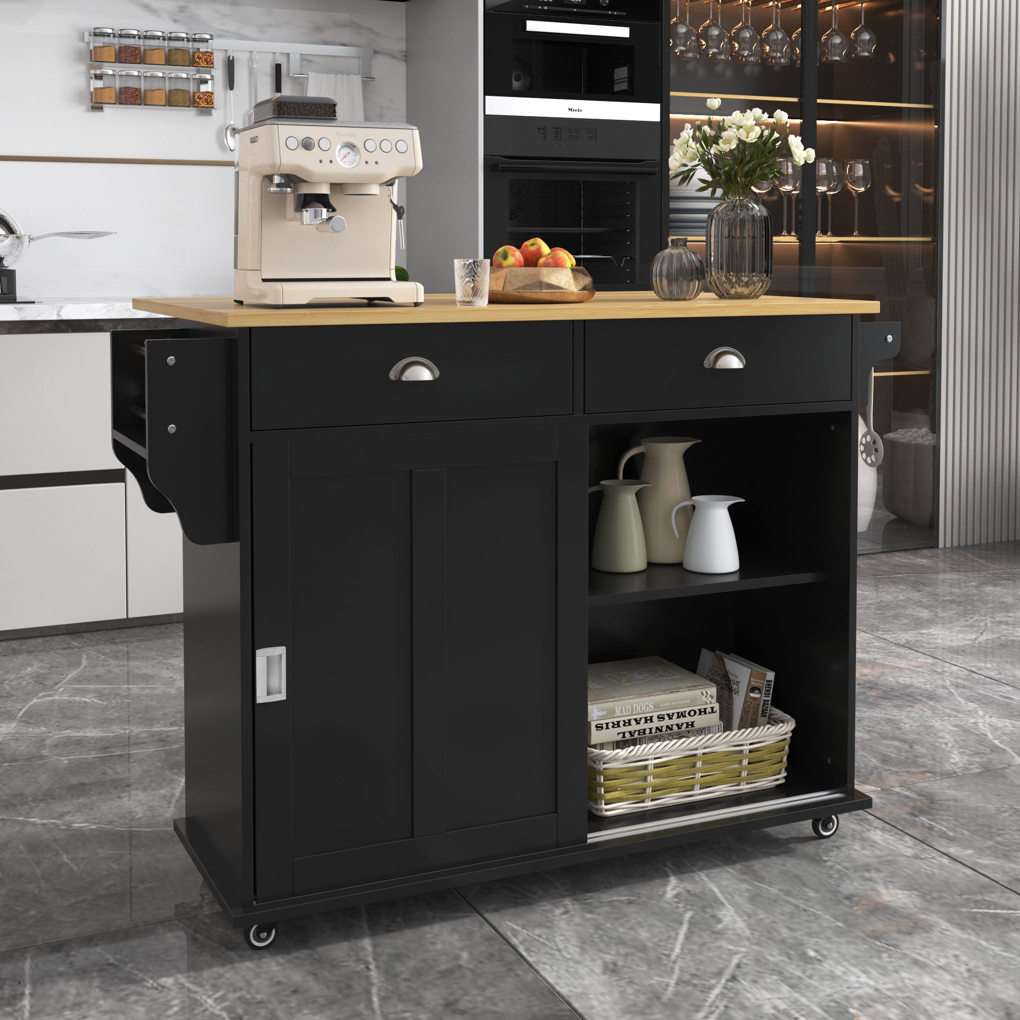 Flieks Küchenwagen Sideboard, (1 St., mit günstig online kaufen