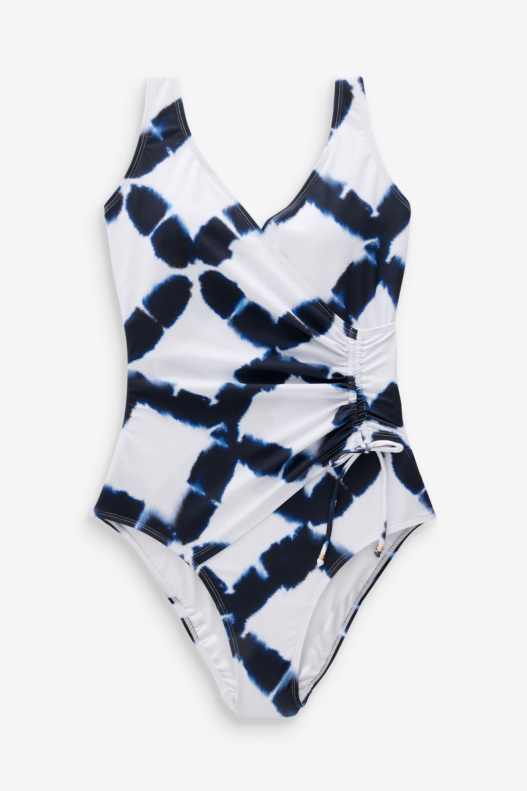 Next Badeanzug Bauchformender Badeanzug mit seitlicher Raffung (1-St) günstig online kaufen