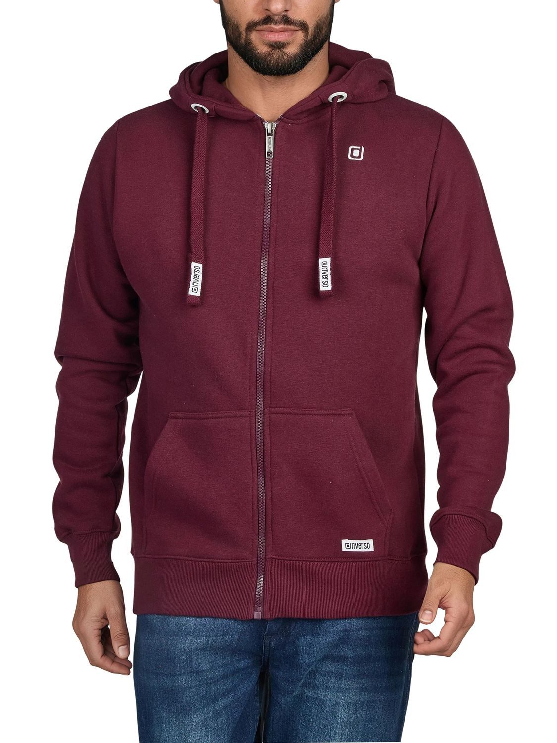 riverso Kapuzensweatjacke Herren Sweatjacke RIVNoah Regular Fit Hoodie mit Kängurutasche