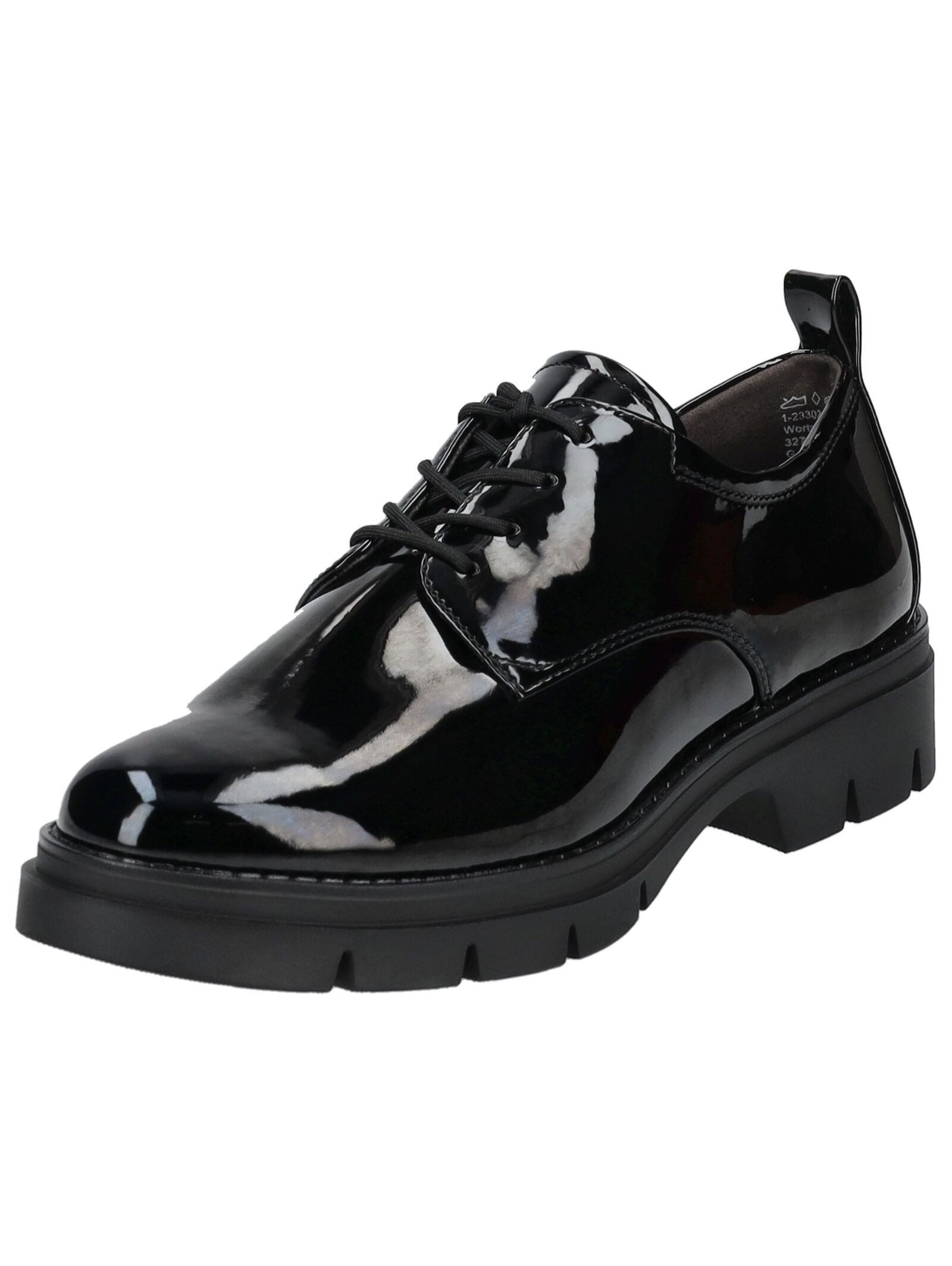 Halbschuhe Lederimitat Schnürschuh