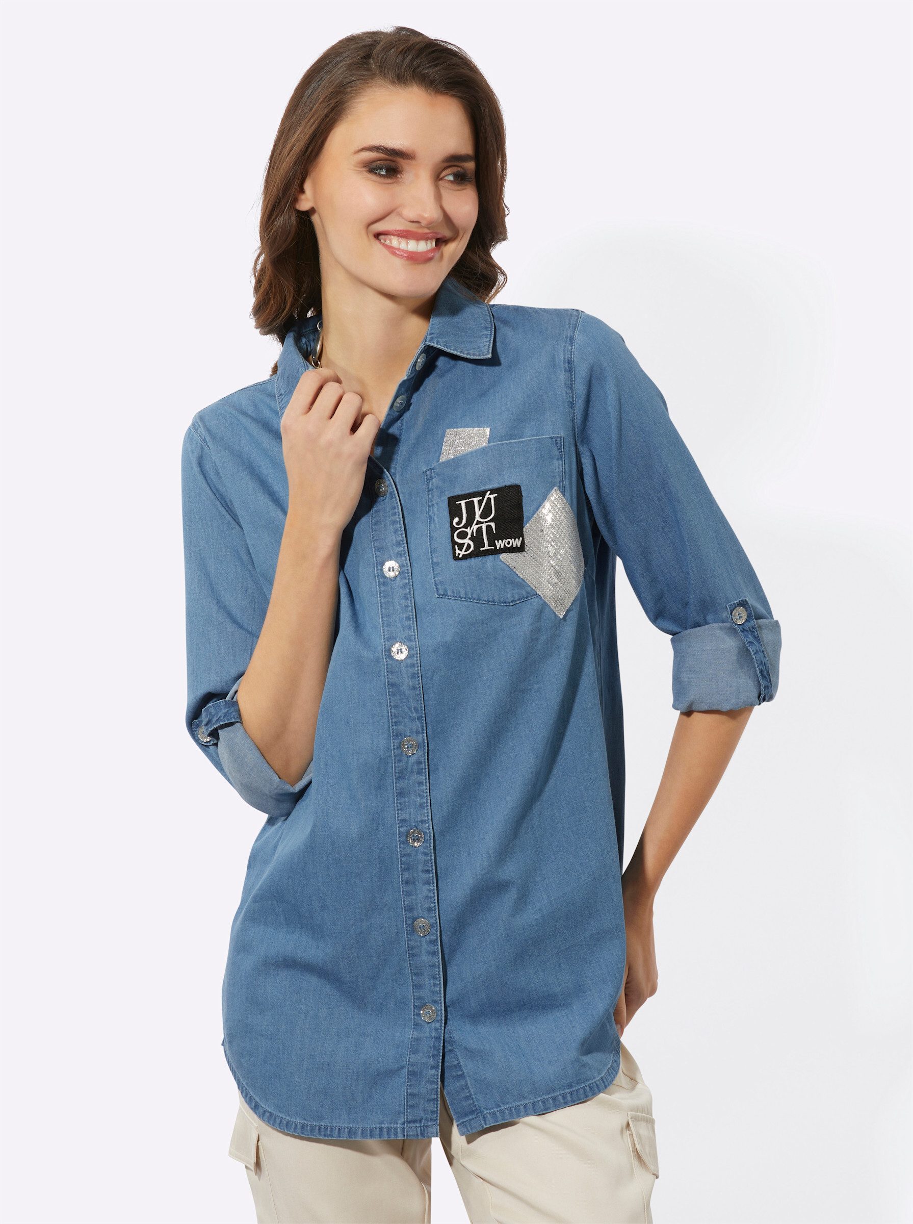 Witt Klassische Bluse Longbluse . günstig online kaufen