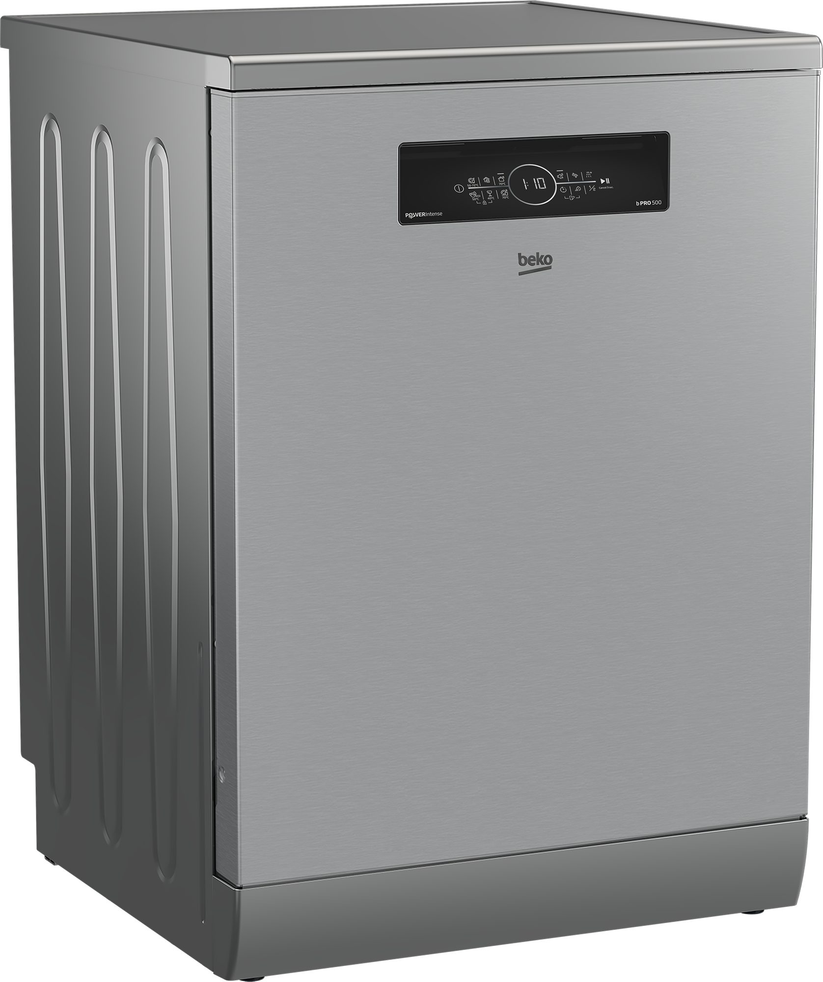 BEKO Standgeschirrspüler BDFN36550XP, 8,9 l, 15 Maßgedecke, Doppelt gut organisiert – inklusive Besteckschublade und Besteckkorb