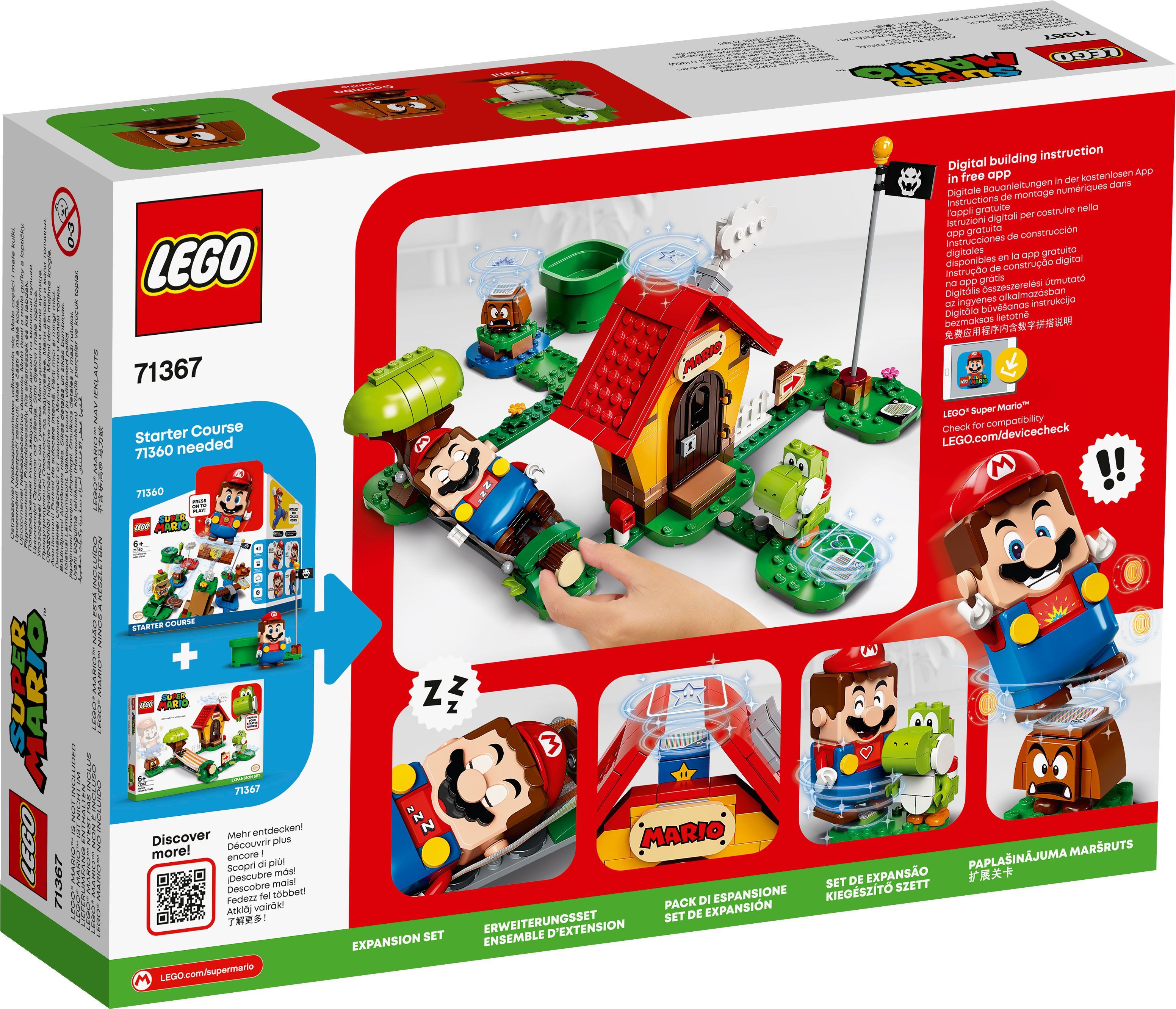 LEGO® LEGO® Super Mario™: Marios Haus und Yoshi – 71367 (205 Teile) Spielba günstig online kaufen