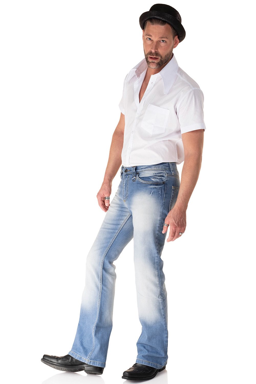 Comycom Bootcut-Jeans Herren STAR BLUE CUT 72