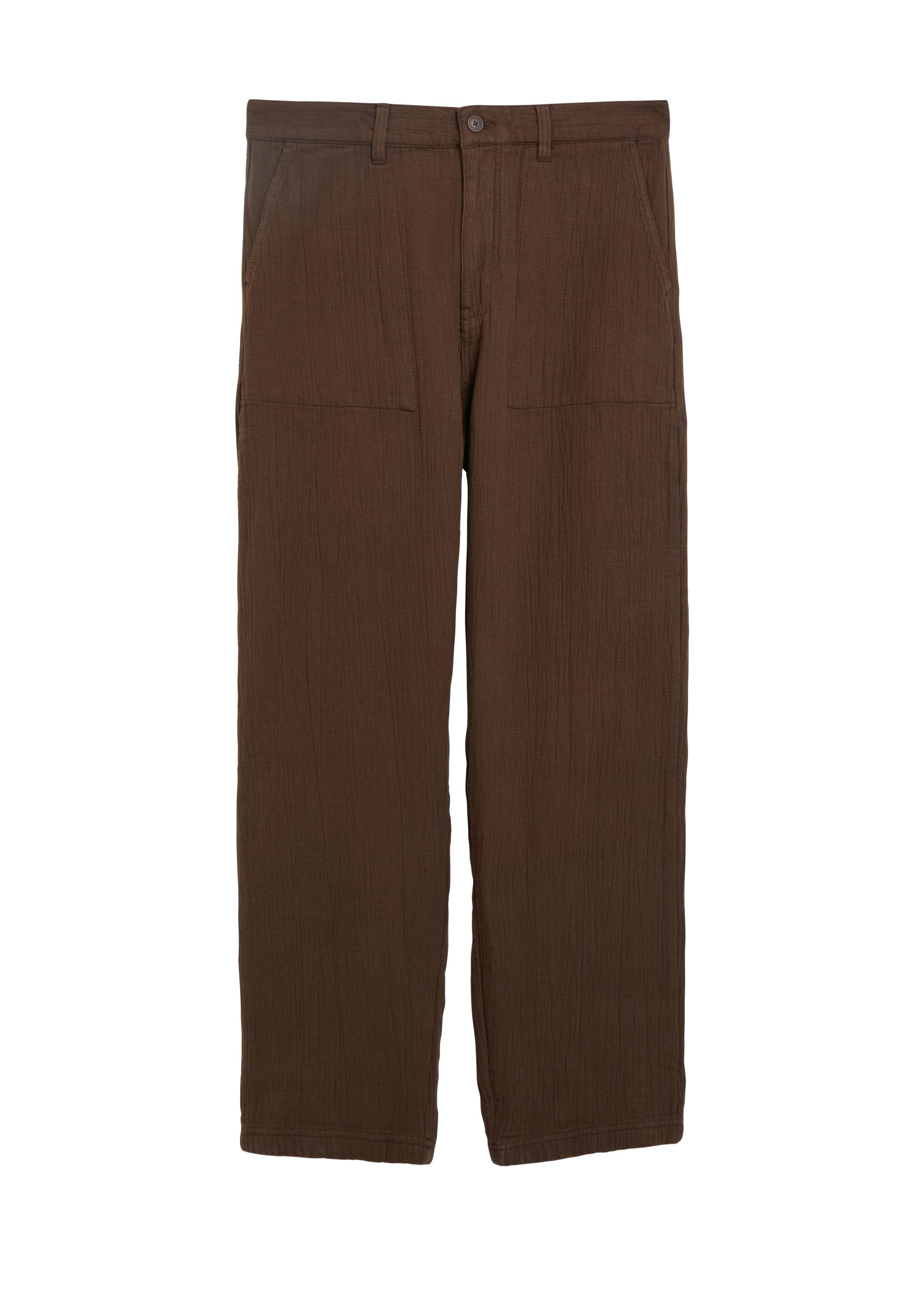 s.Oliver Chinos Hose WIDE LEG Boston: Relaxed-Fit-Hose aus schwerem Baumwoll-Musselin