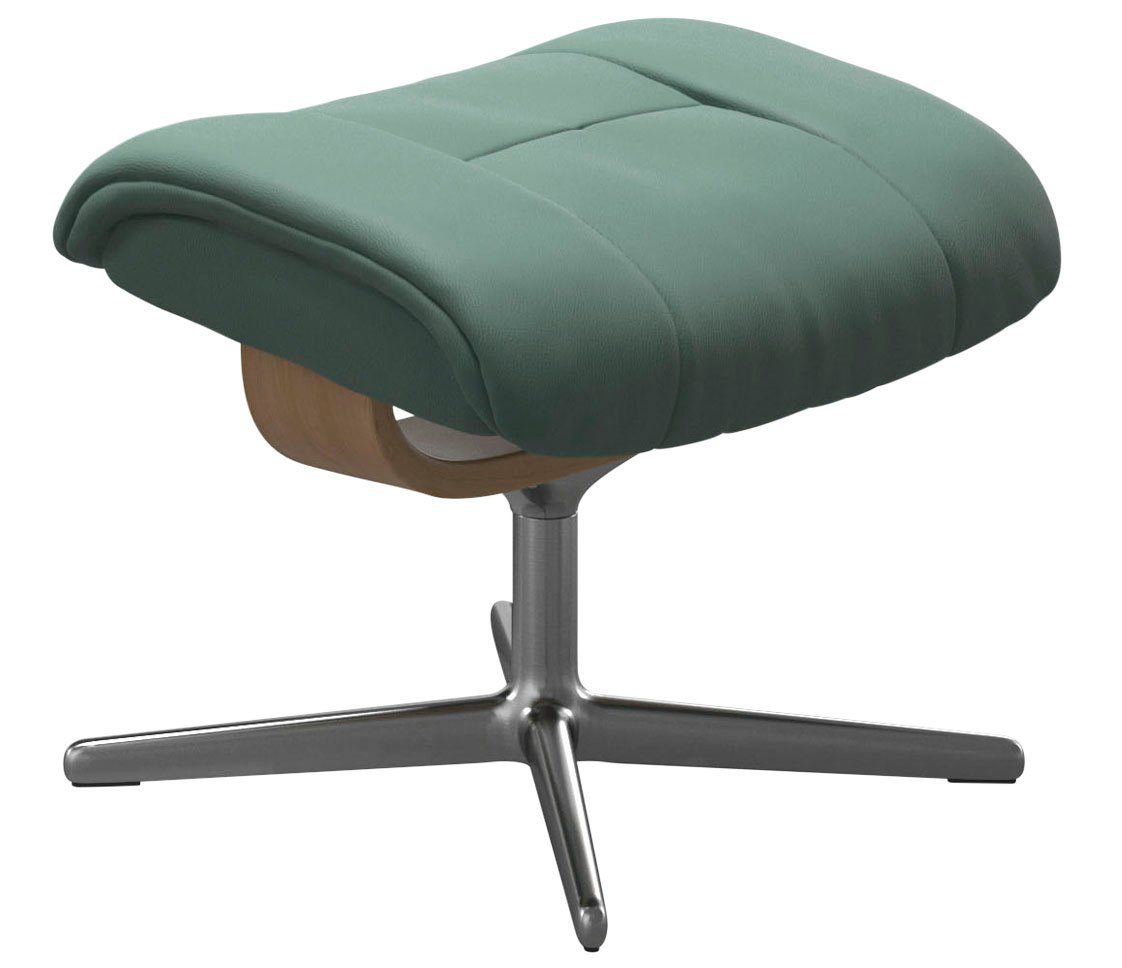 Stressless® Fußhocker Mayfair, mit Cross Base, Größe S, M & L, Holzakzent Eiche
