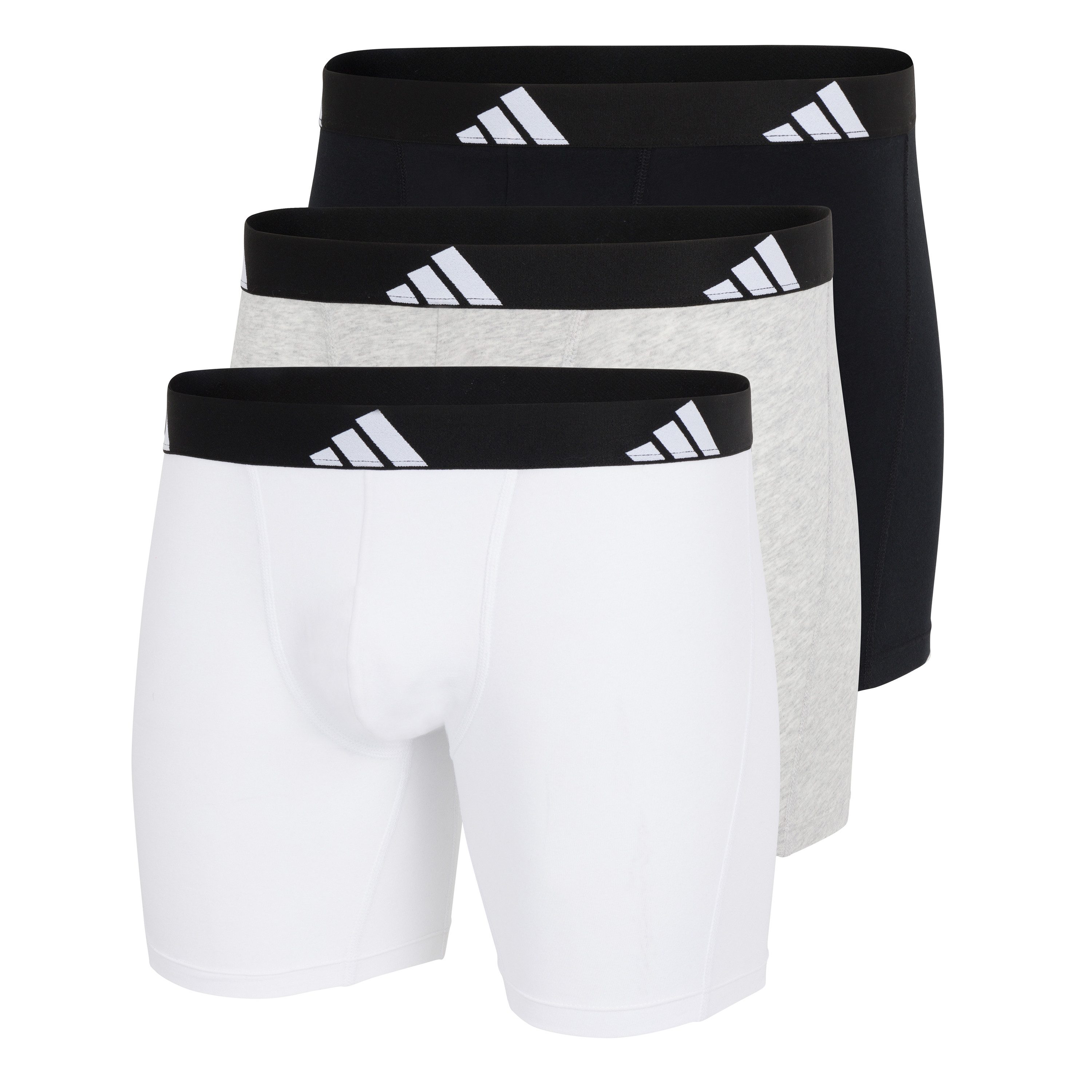 adidas Sportswear Boxer Active Flex Cotton (3er Pack) elastisch, Logo-Bund, sportlicher Look, ohne Eingriff