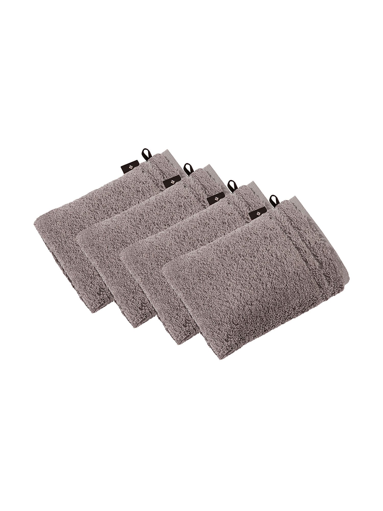 Vossen Waschhandschuh 4er Pack Waschhandschuh 22 x 16 cm Vienna Style Su, Frottier (Spar-Set, 4-St)