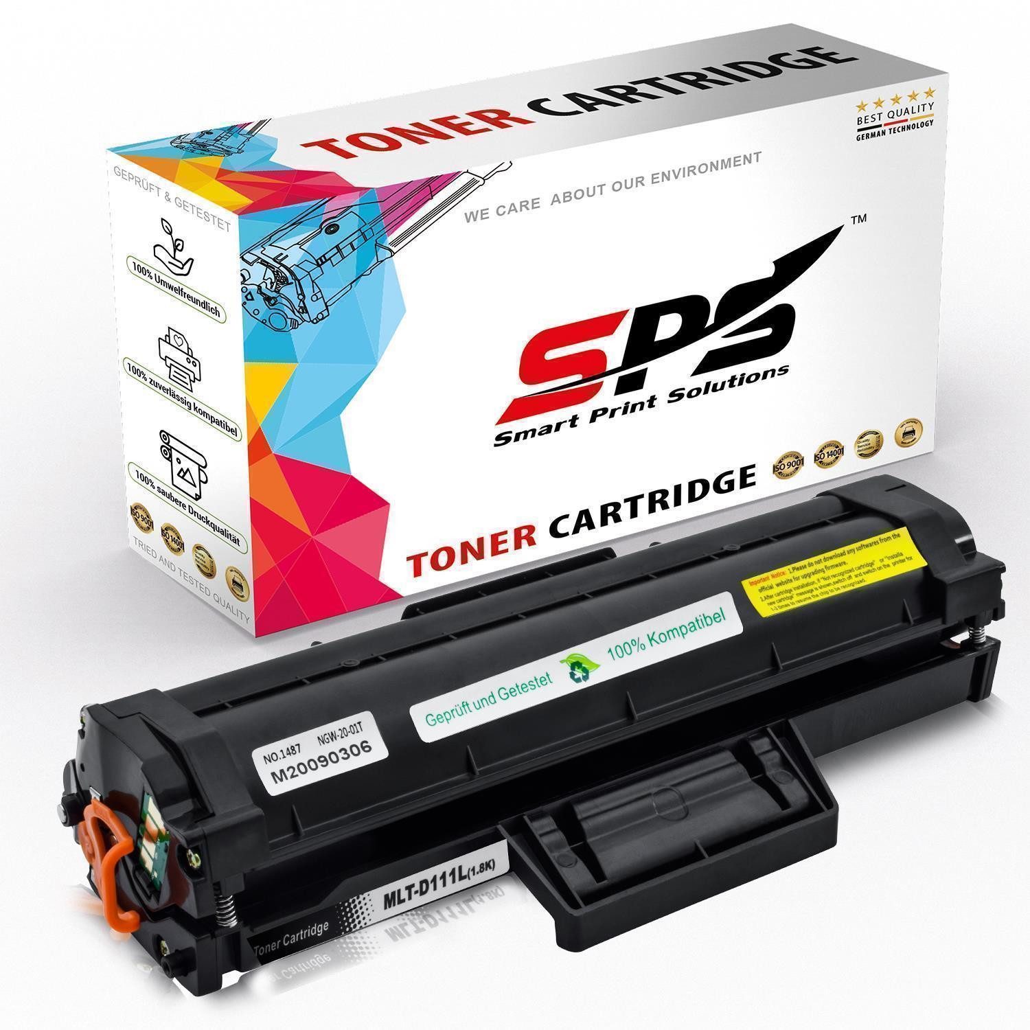 SPS Tonerkartusche Kompatibel zu Samsung M2070 Toner MLTD111L MLTD111S Schwarz XL, (1er Pack)