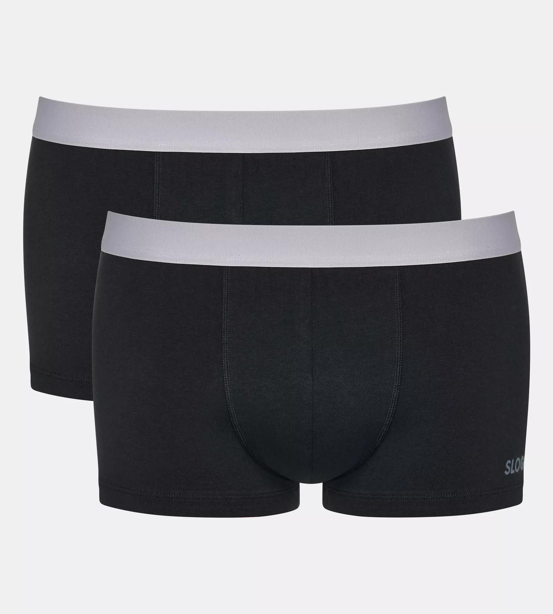 sloggi Retro Pants men GO ABC 2.0 Hipster 2P (Packung, 2-St., 2er Pack) moderne bequeme Basics