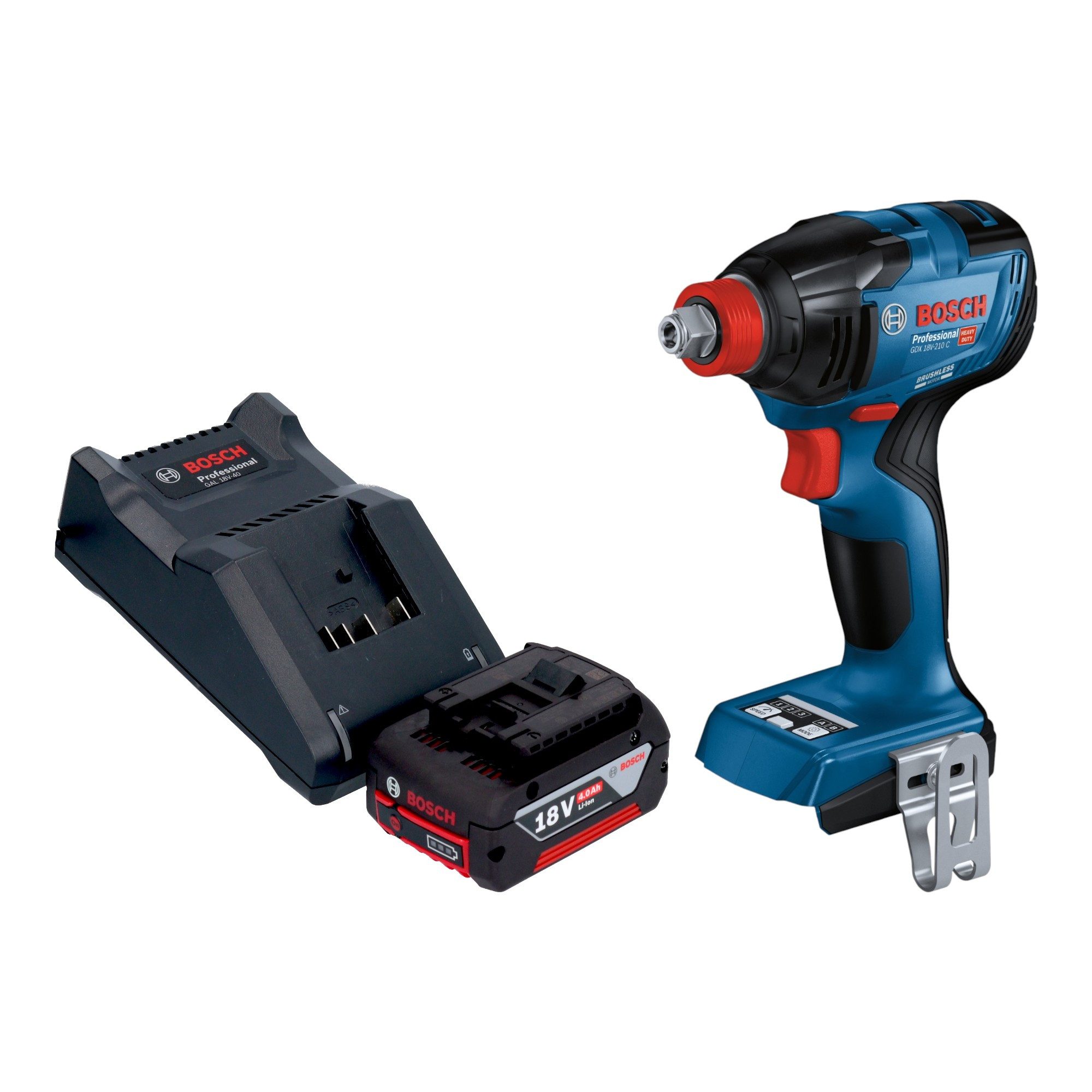 Bosch Professional Akku-Schlagschrauber GDX 18V-210 C Professional Akku Drehschlagschrauber 18 V 210 Nm