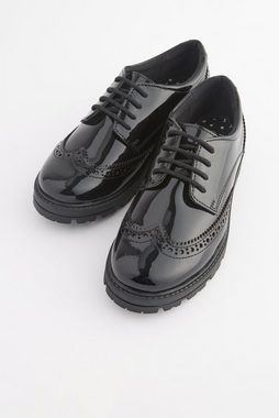 Next Markante Schnür-Brogues aus Leder, weite Passform Schnürschuh (1-tlg)