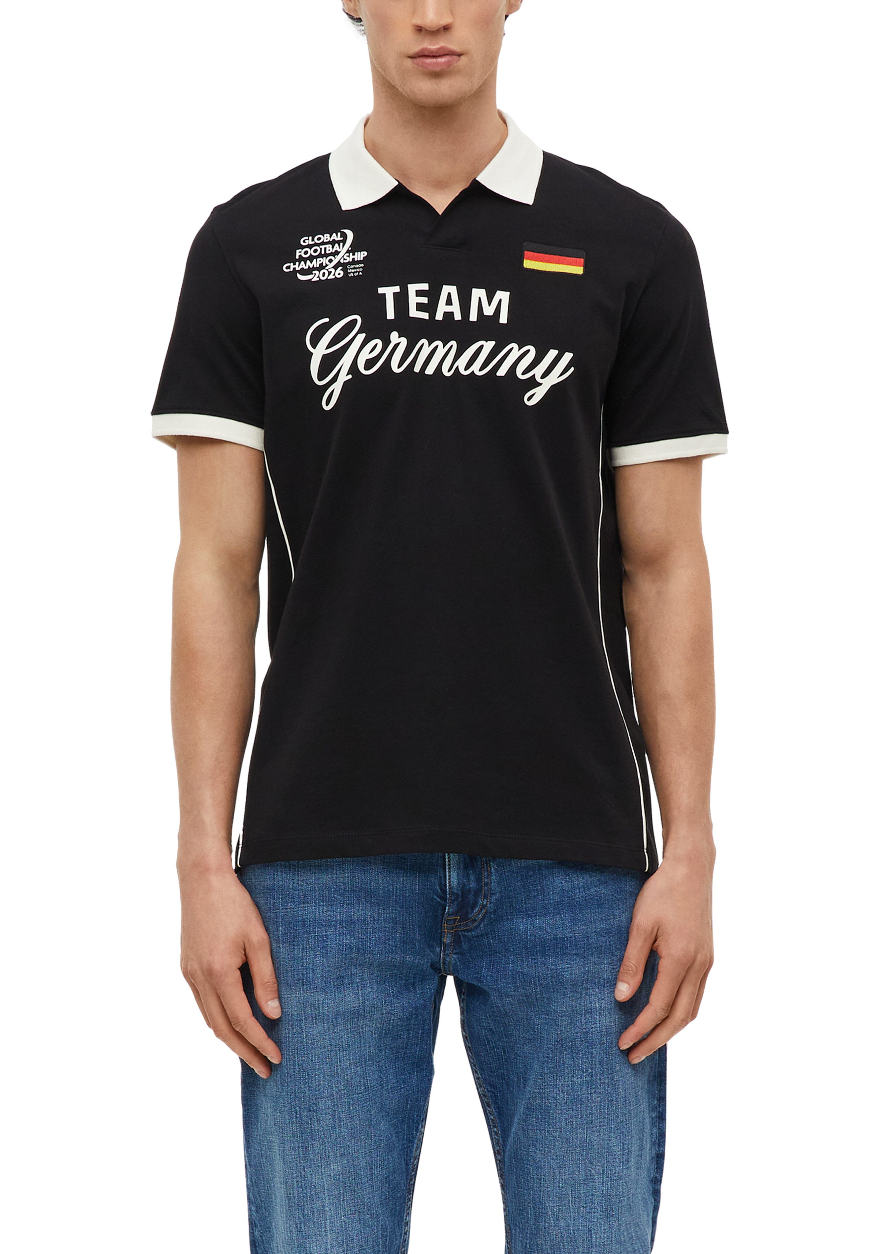 s.Oliver Poloshirt Sommershirt - WM 2026 - mit GERMANY-Print