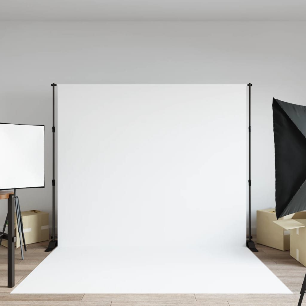 vidaXL Fotohintergrund 254 x 243 cm Hintergrundstativ Schwarz 254x243 cm Stahl Fotograf Zubeh