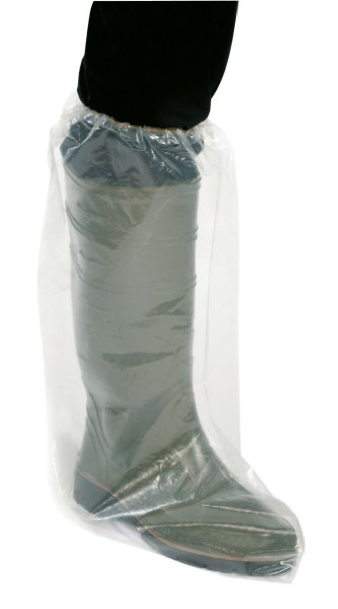Kerbl Schuhüberzieher Einmalüberschuhe mit Gummizug 400 x 500 mm hohe Ausführung (Stück, 100) unauffällig und professionell
