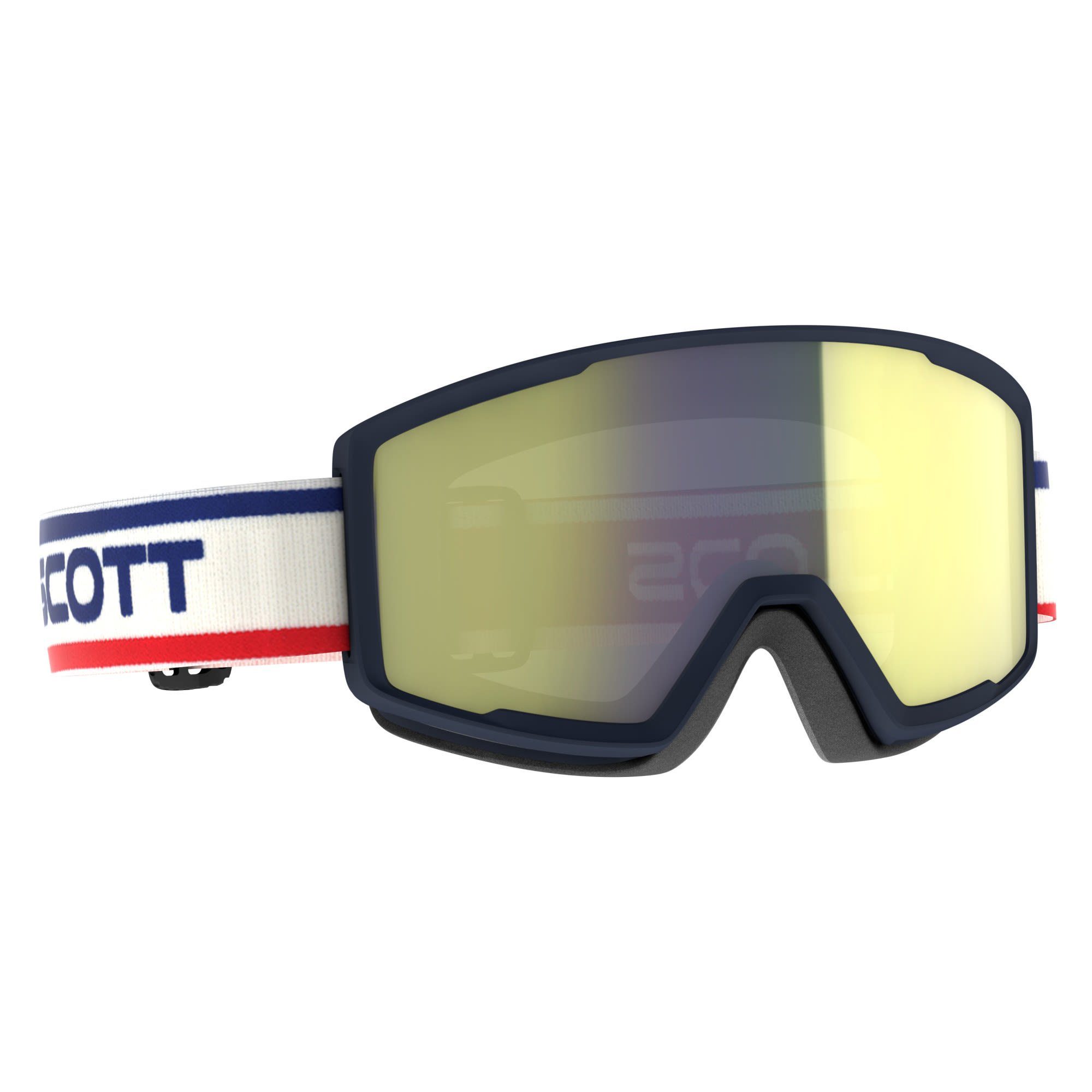 Scott Skibrille Scott Factor Pro Chrome Blue - Beige Yellow Goggle - Enhancer Accessoires