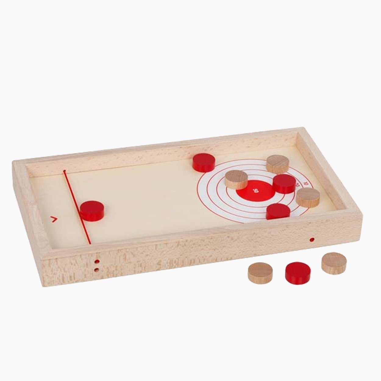 goki Spielesammlung Super Puck Brettspiel, 2 in 1, Super Puck, hervorragend für die ganze Familie