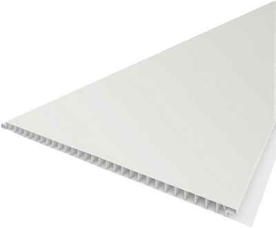 Baukulit VOX Verkleidungspaneel »Eco-Line«, BxL: 265x25 cm, (Set, 4-tlg) hochglänzend, glatt, weiß