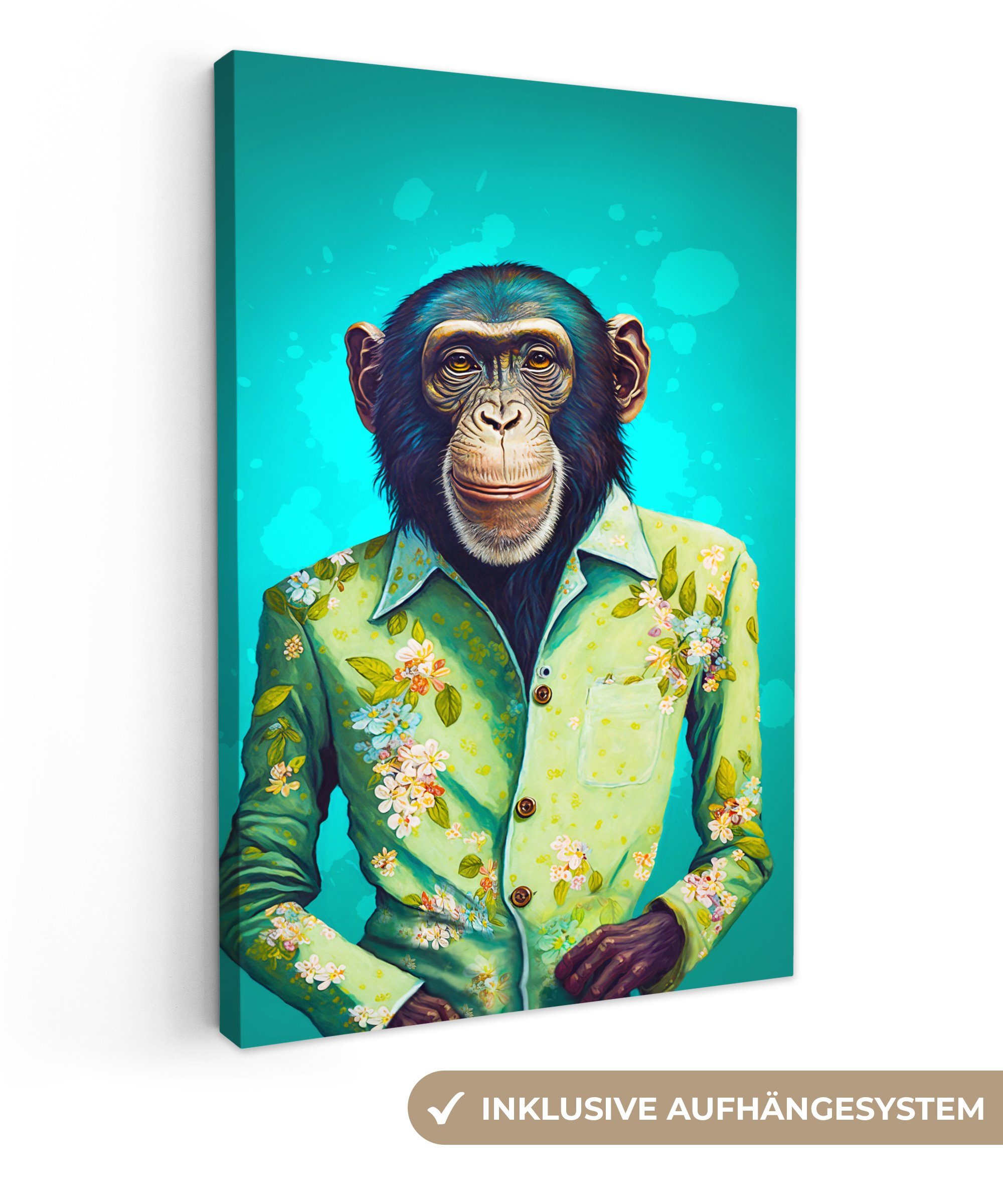 OneMillionCanvasses® Leinwandbild Affe - Bluse - günstig online kaufen