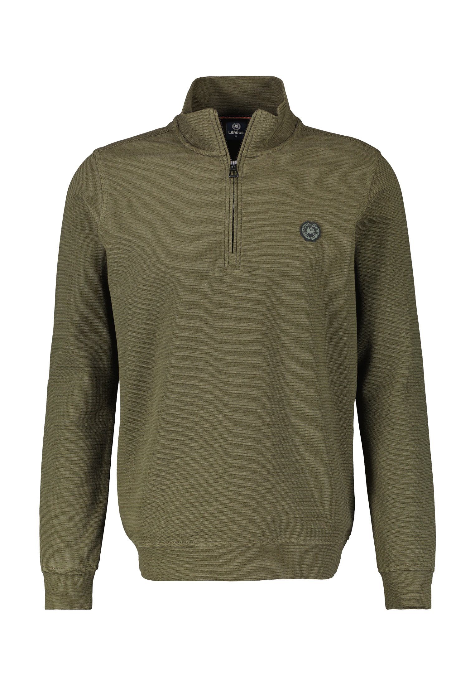 LERROS Sweatjacke LERROS Sweat-Troyer in Strukturqualität
