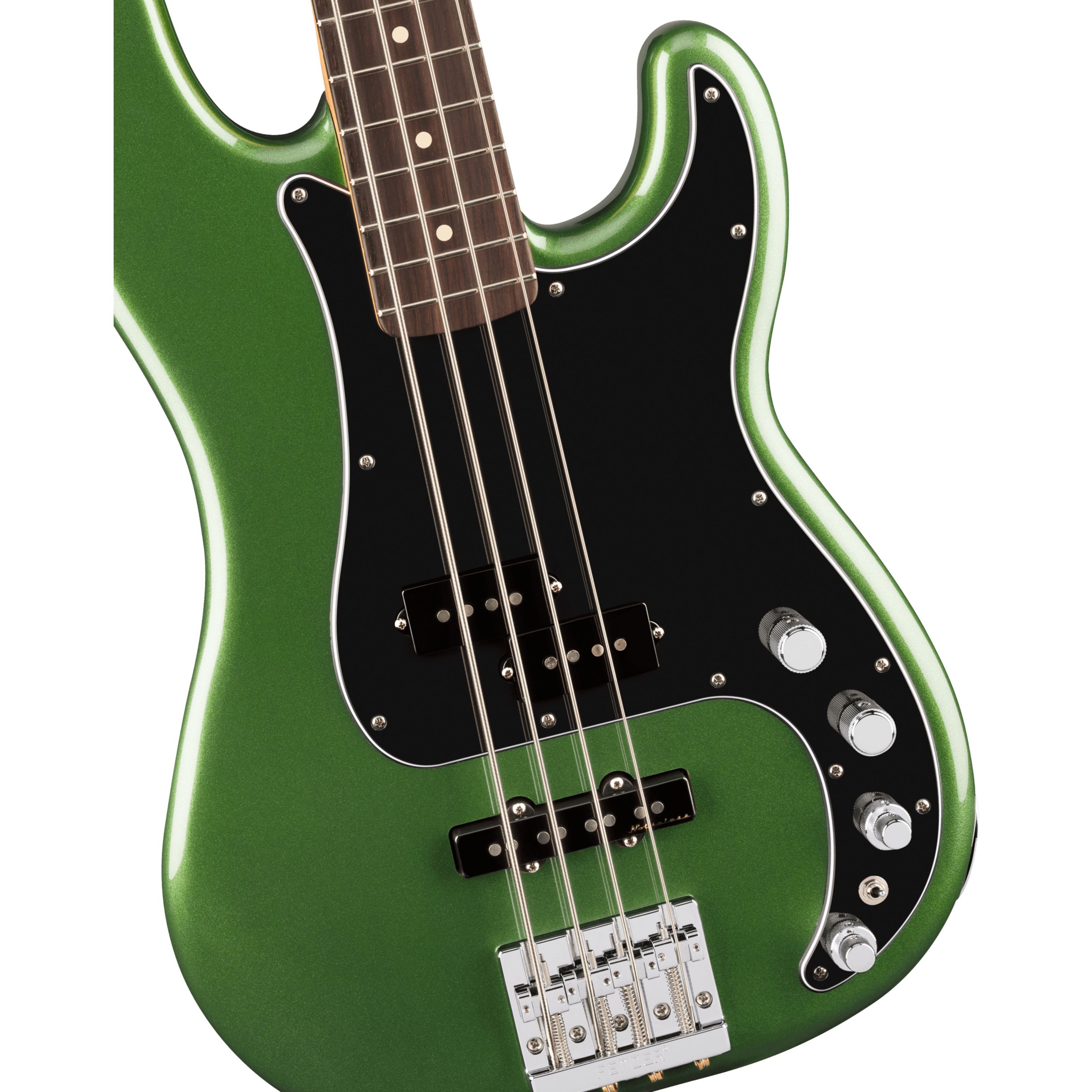 Fender E-Bass, E-Bässe, 4-Saiter E-Bässe, Player II Modified Precision Bass RW Harvest Green Metallic - E-Bass