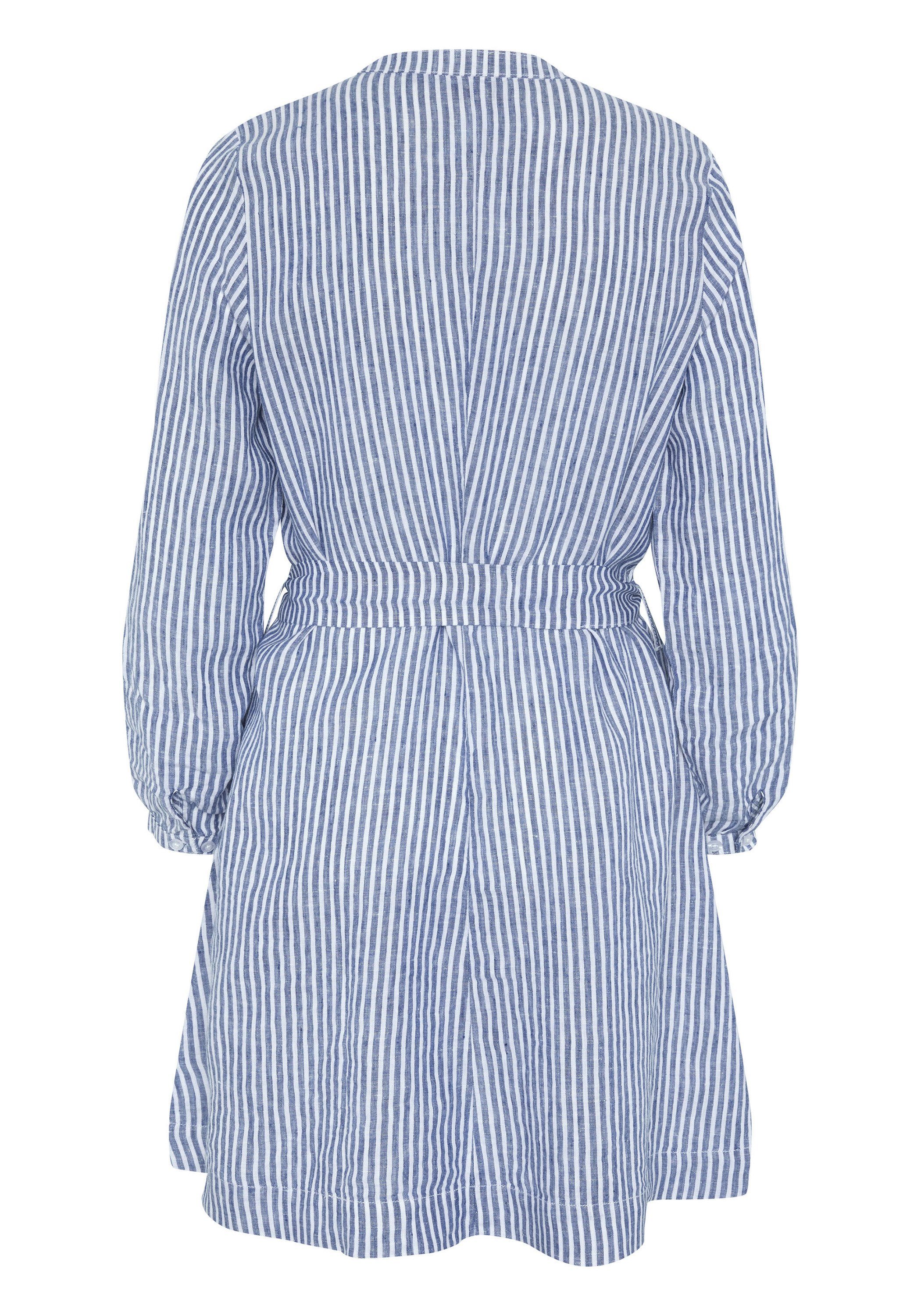 Jerseykleid Blusen-Stil mit im Polo Sylt Streifen