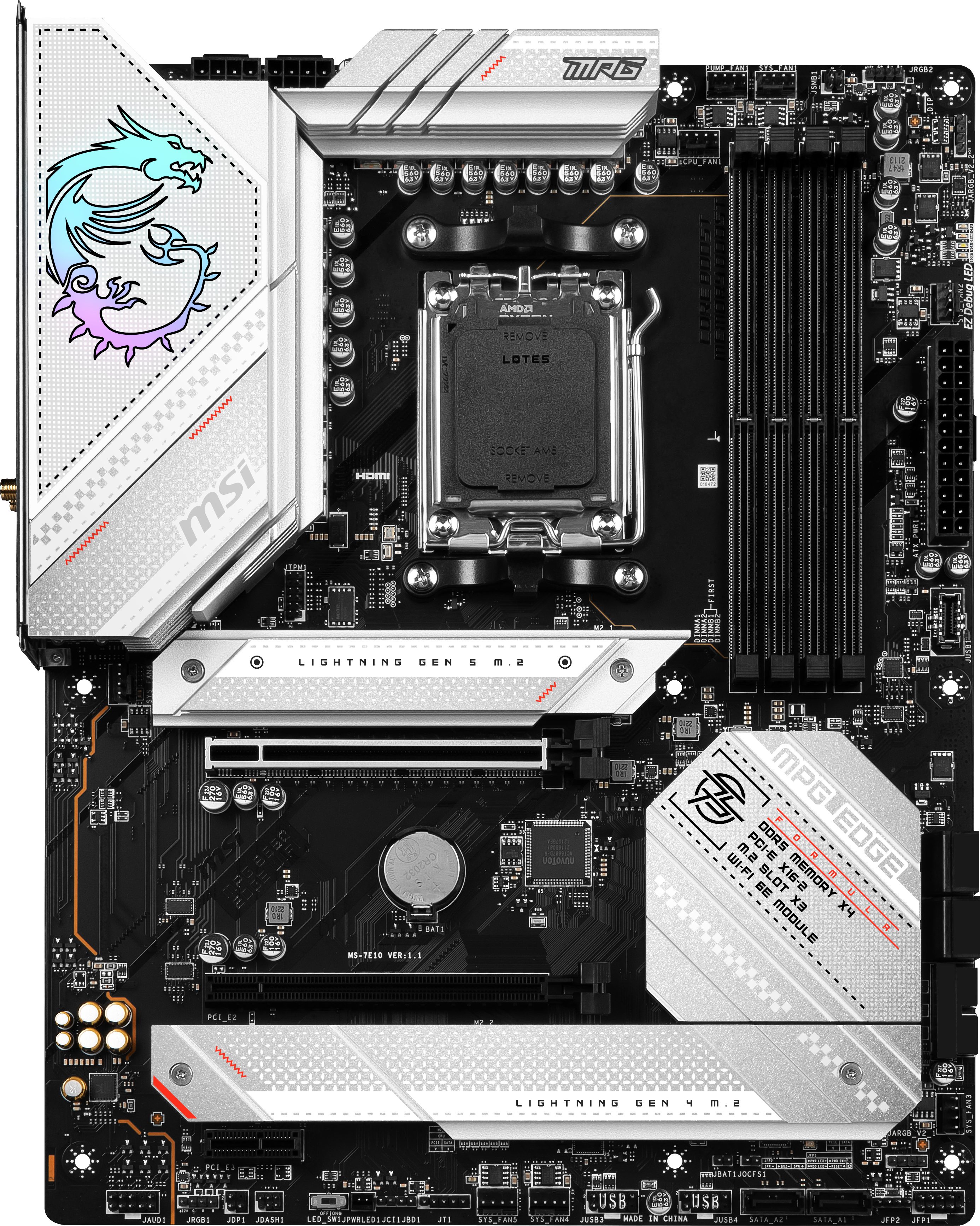 MSI MPG B650 EDGE WIFI Mainboard RGB-LED-Beleuchtung