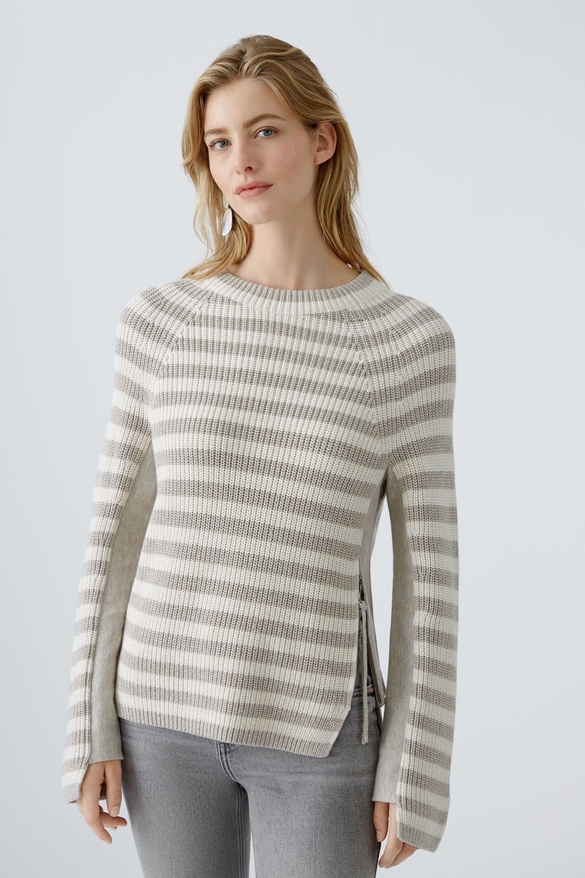 Oui Strickpullover RUBI Pullover reine Baumwolle günstig online kaufen