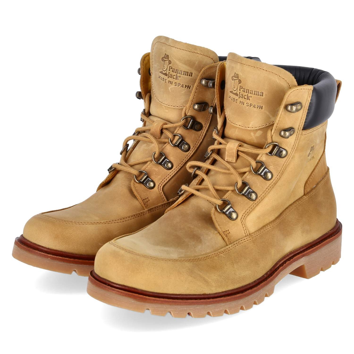 Panama Jack Panama Jack Boots Polop C2 Herren Leder yellow Schnürstiefel