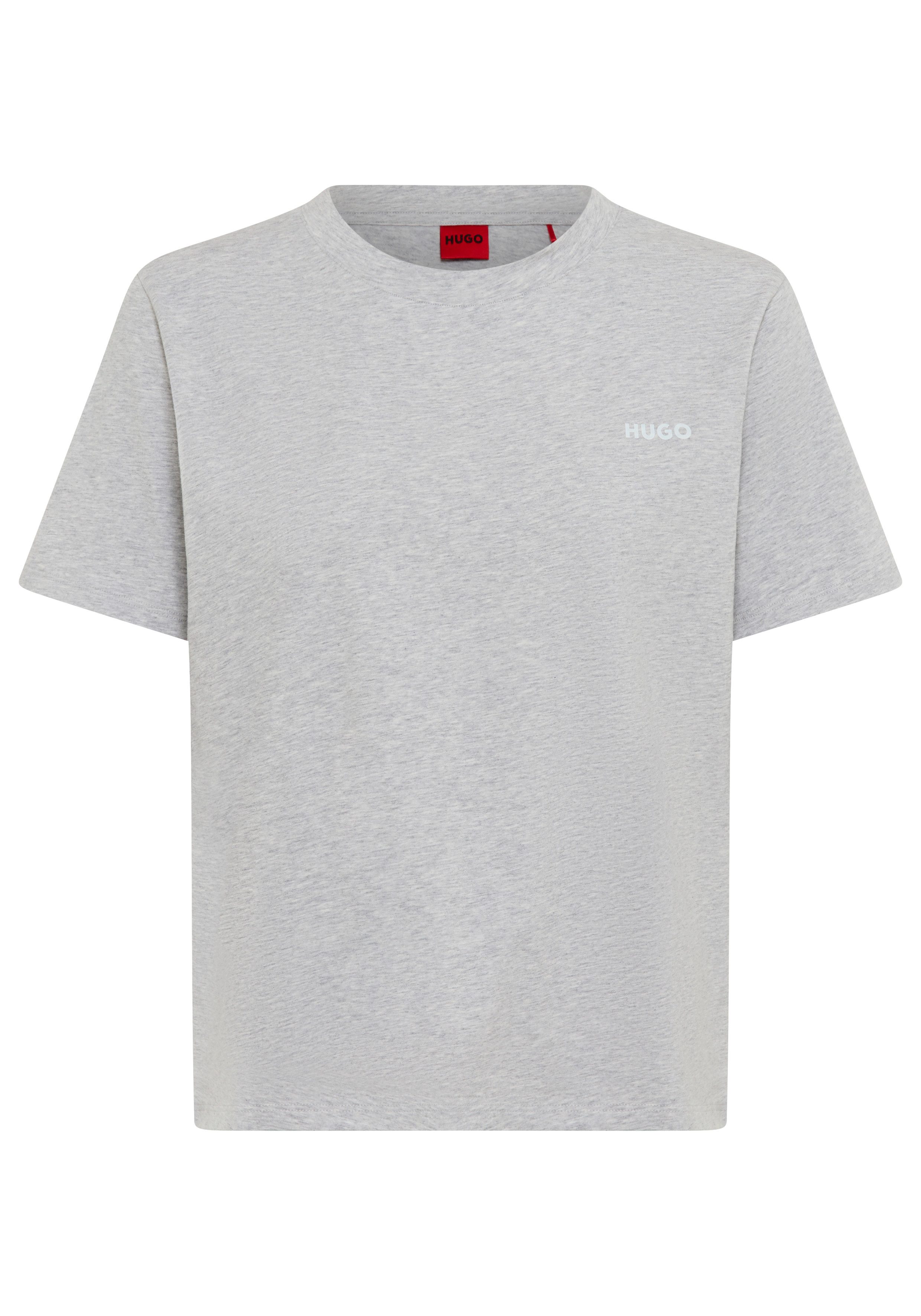 HUGO T-Shirt mit rundem Ausschnitt, regular fit, toniges Markenlogo günstig online kaufen