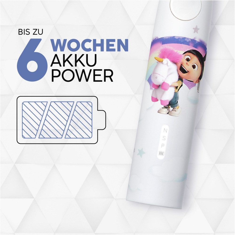happybrush Elektrische Kinderzahnbürste ECO VIBE KIDS Agnes - Elektrische Zahnbürste - weiß
