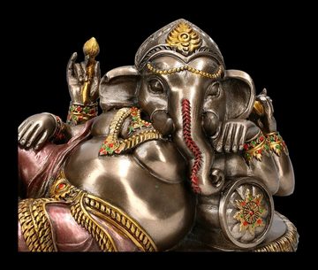 Figuren Shop GmbH Dekofigur Ganesha Figur liegend - Gott Hinduismus Dekoration Dekofigur