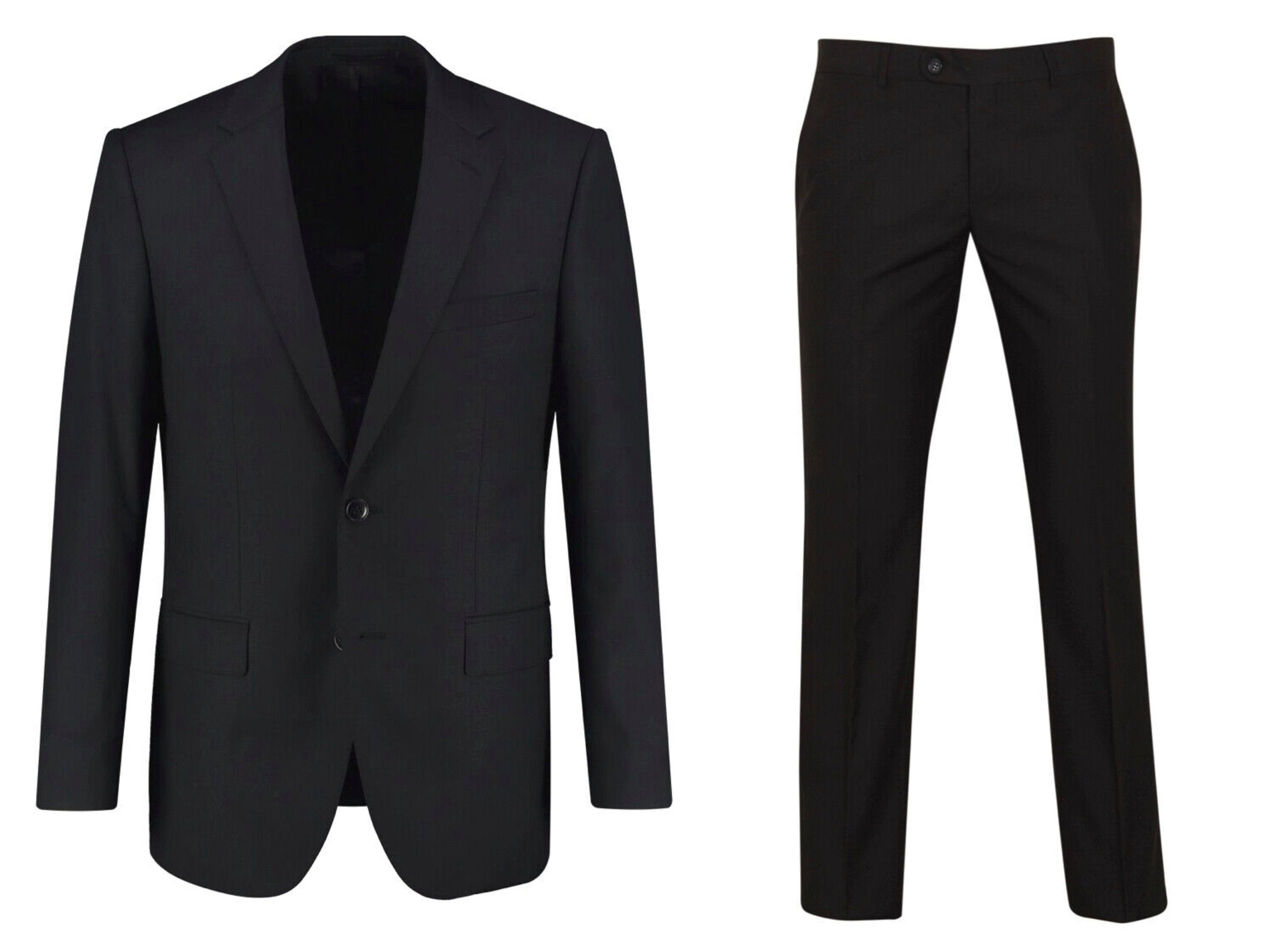 Keskin Collection Anzug Set) Anzug XS-3XL SLIMFIT Sakko, Herrenanzug Anzug Keskin und Herren 44-60 (Hose Schwarz