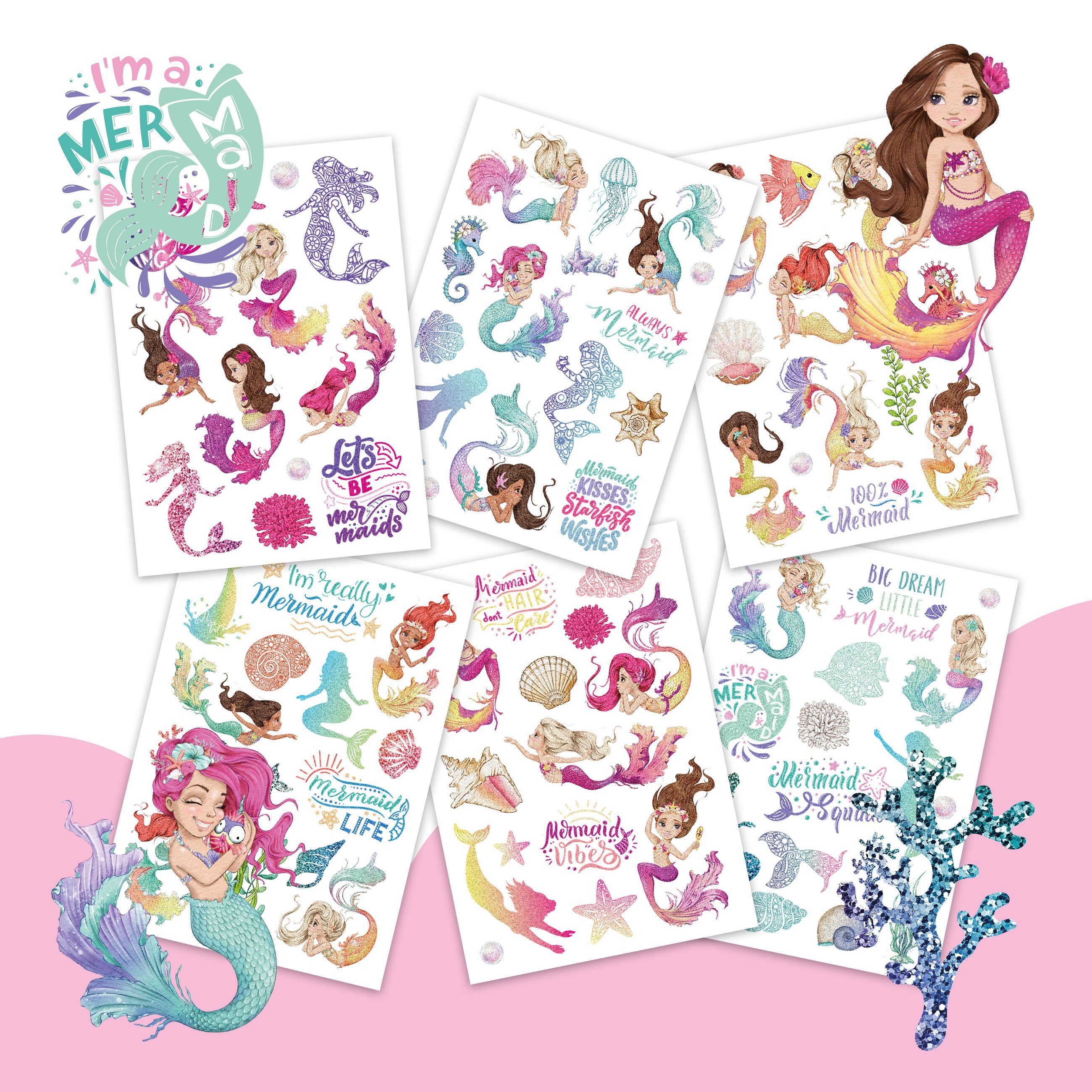PAPIERDRACHEN Kindertattoo Papierdrachen Hautfreundliche Metallic-Tattoos, Die Tattoos sind vegan und in Deutschland hergestellt und geprüft