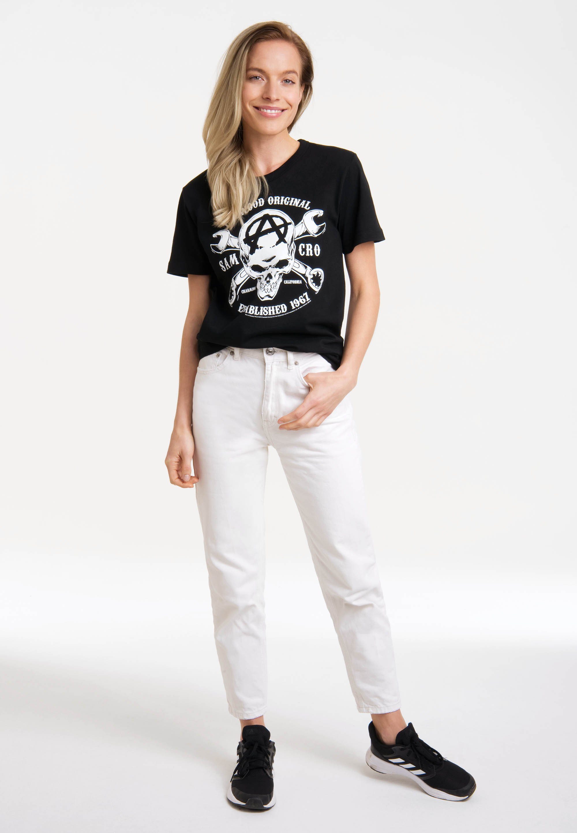 LOGOSHIRT T-Shirt Sons Of Anarchy - SAMCRO mit lizenziertem Print