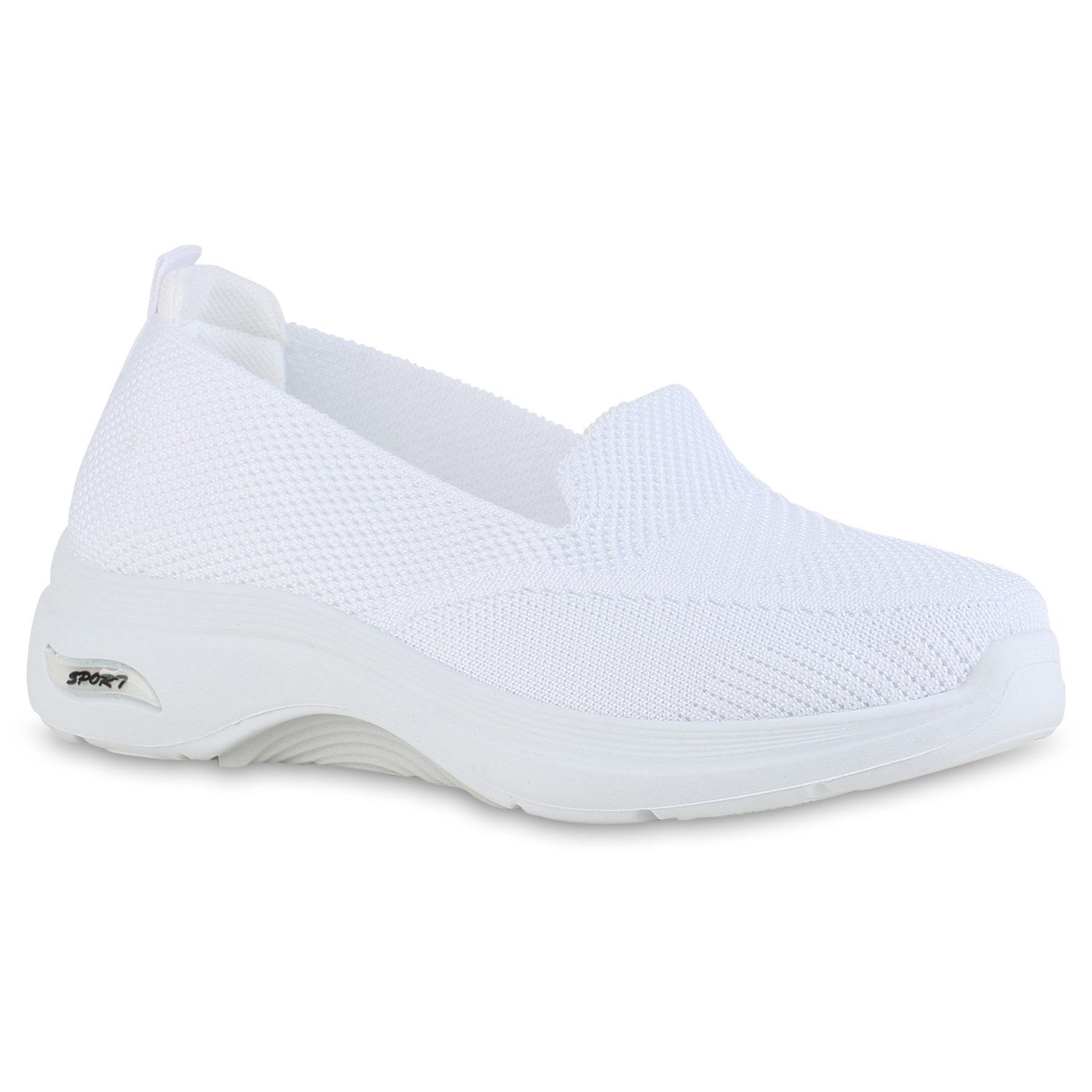 VAN HILL 841624 Laufschuh Damen Slip Ons Sportschuhe Sportliche Strick Prof günstig online kaufen