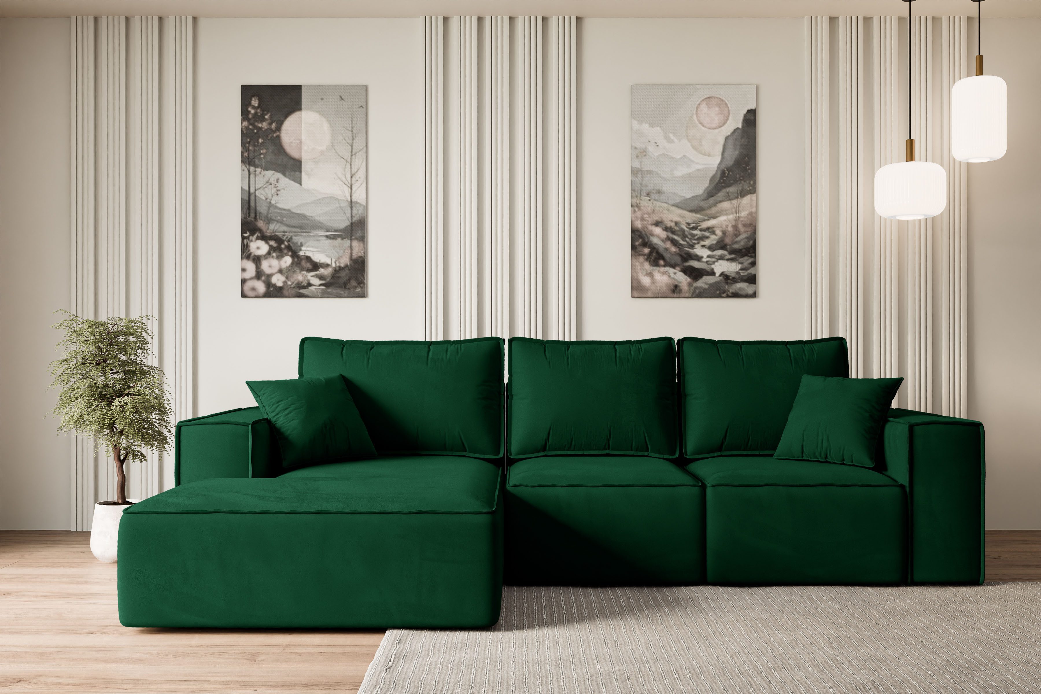 ALTDECOR Ecksofa SERRA-L-S, Couch mit Schlaffunktion, günstig online kaufen