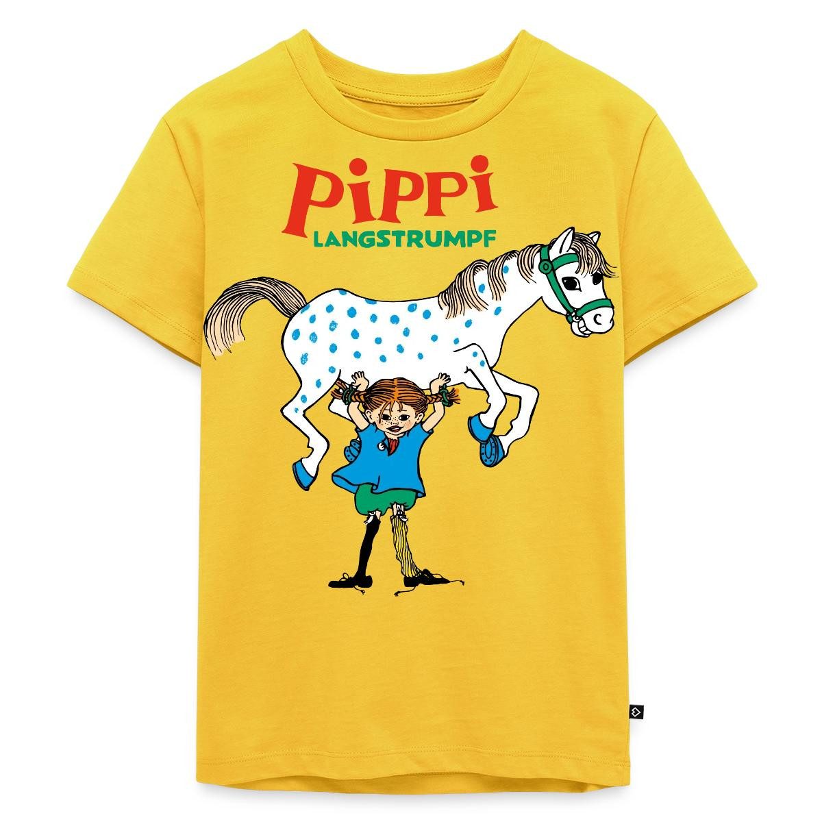 Spreadshirt T-Shirt Pippi Langstrumpf Pippi Hebt Kleiner Onkel Kinder Premium T-Shirt (1-tlg)