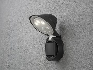 KONSTSMIDE LED Außen-Wandleuchte, LED fest integriert, Neutralweiß, 2er Set, Außen-Licht mit Bewegungsmelder, Fassadenbeleuchtung Hauswand