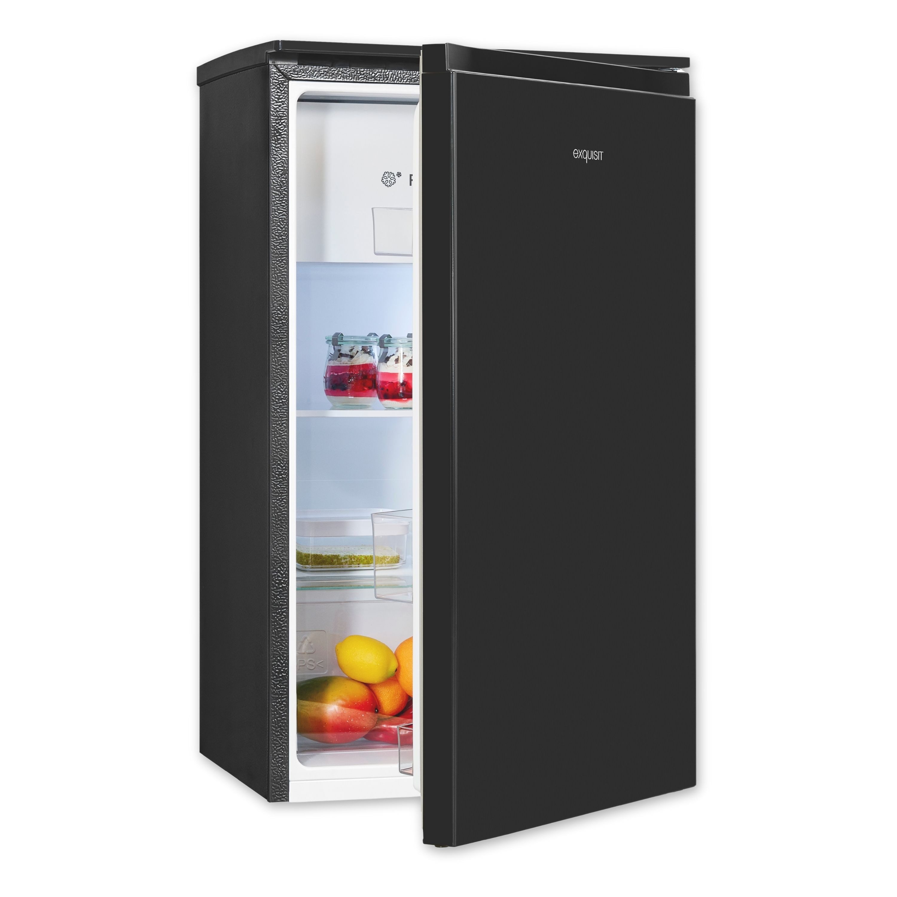 exquisit Kühlschrank KS117-3-010E, 84.9 cm hoch, 47.5 cm breit, Türanschlag wechselbar, 82 Liter Nutzinhalt, leiser Betrieb