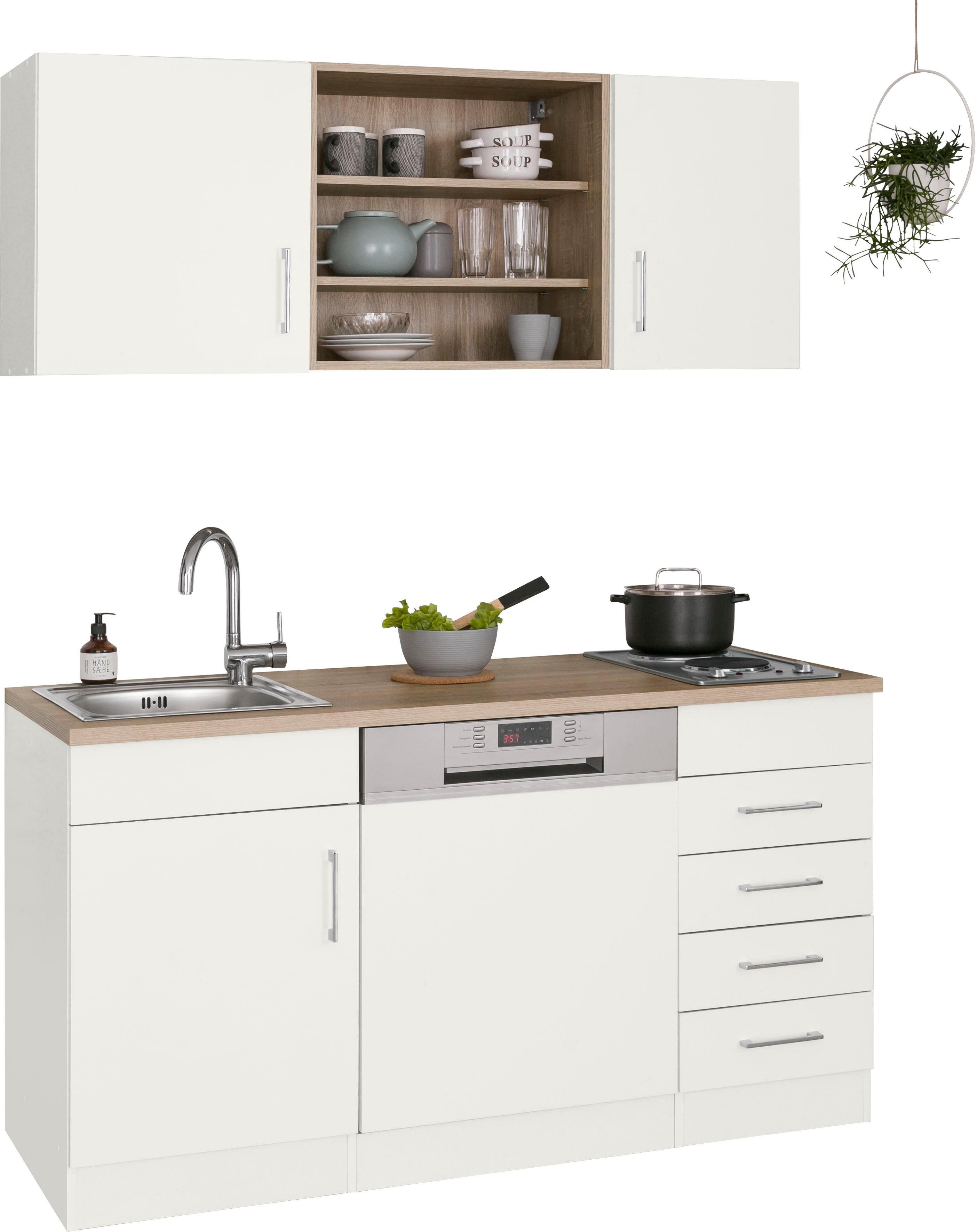 KOCHSTATION Pantryküche KS-Mali, Breite 150 cm, mit E-Geräten