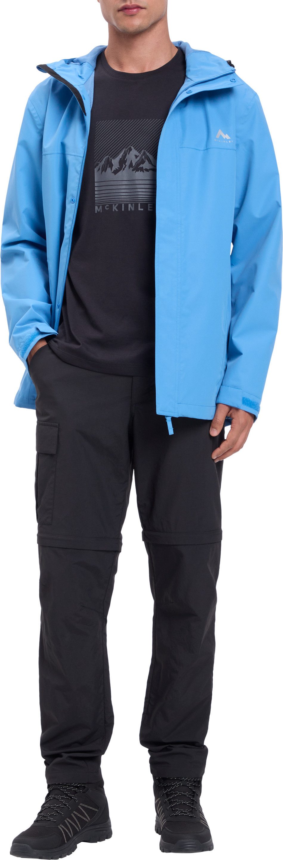 McKINLEY Regenjacke HE.-REGENJACKE CARLIDE II M mit AQUAMAX Technologie, atmungsaktiv, länger geschnitten im Rücken – Bild 5 von 5