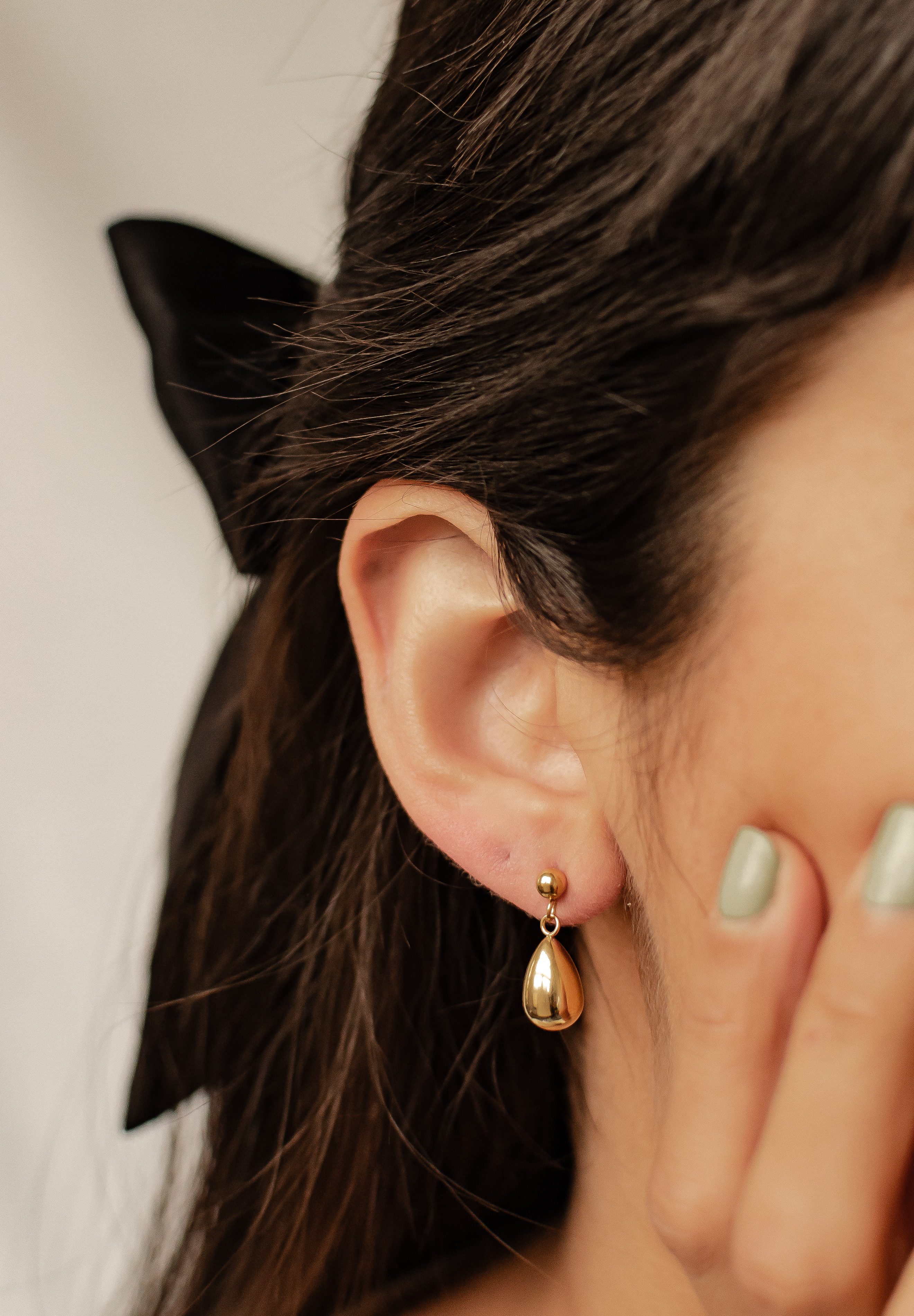 Hey Happiness Paar Ohrstecker Kugel und Tropfen hängend, Ohrhänger 18K Rosé günstig online kaufen