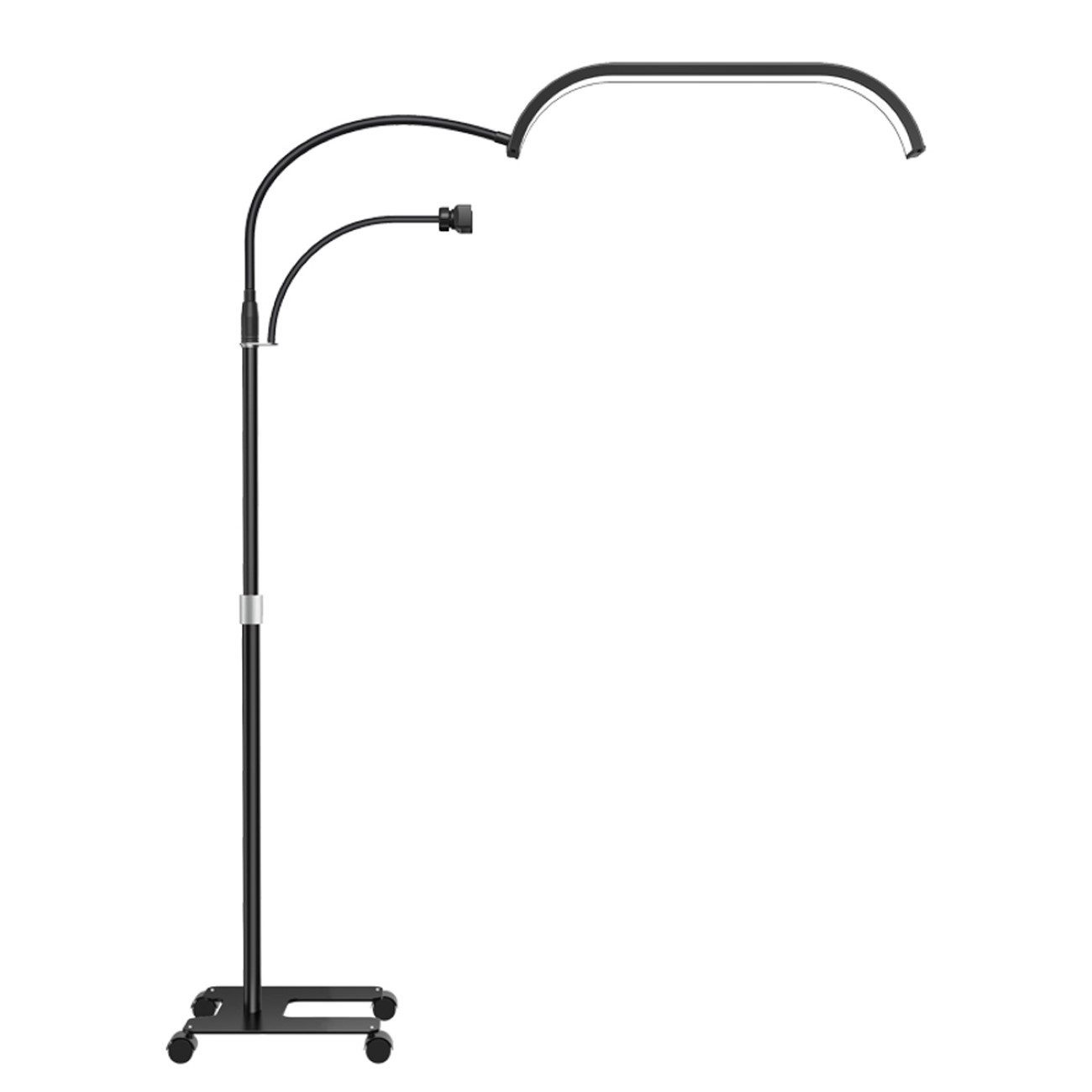 UV-Reflektorlampe Dimm und Farbtemperatur einstellbare Lampe mit Telefonhalterung black